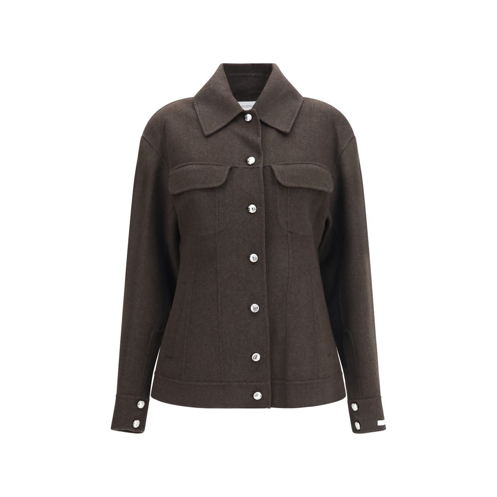 Brown Wool Oves Aries Denim Jacket