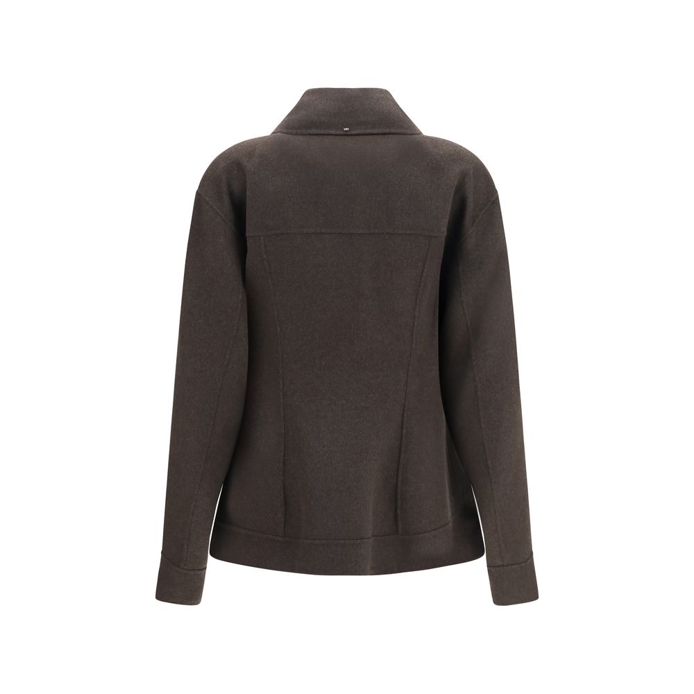 Brown Wool Oves Aries Denim Jacket