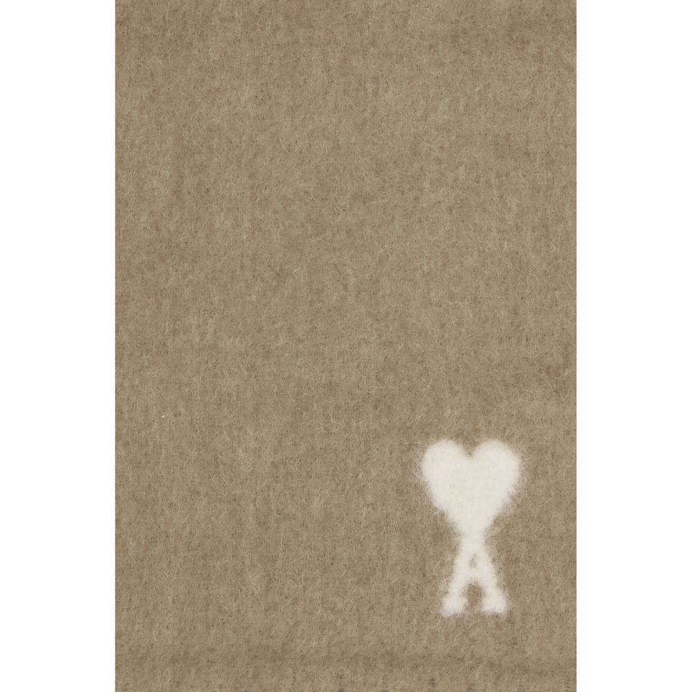 Beige Alpaca Vicugna Pacos Scarf