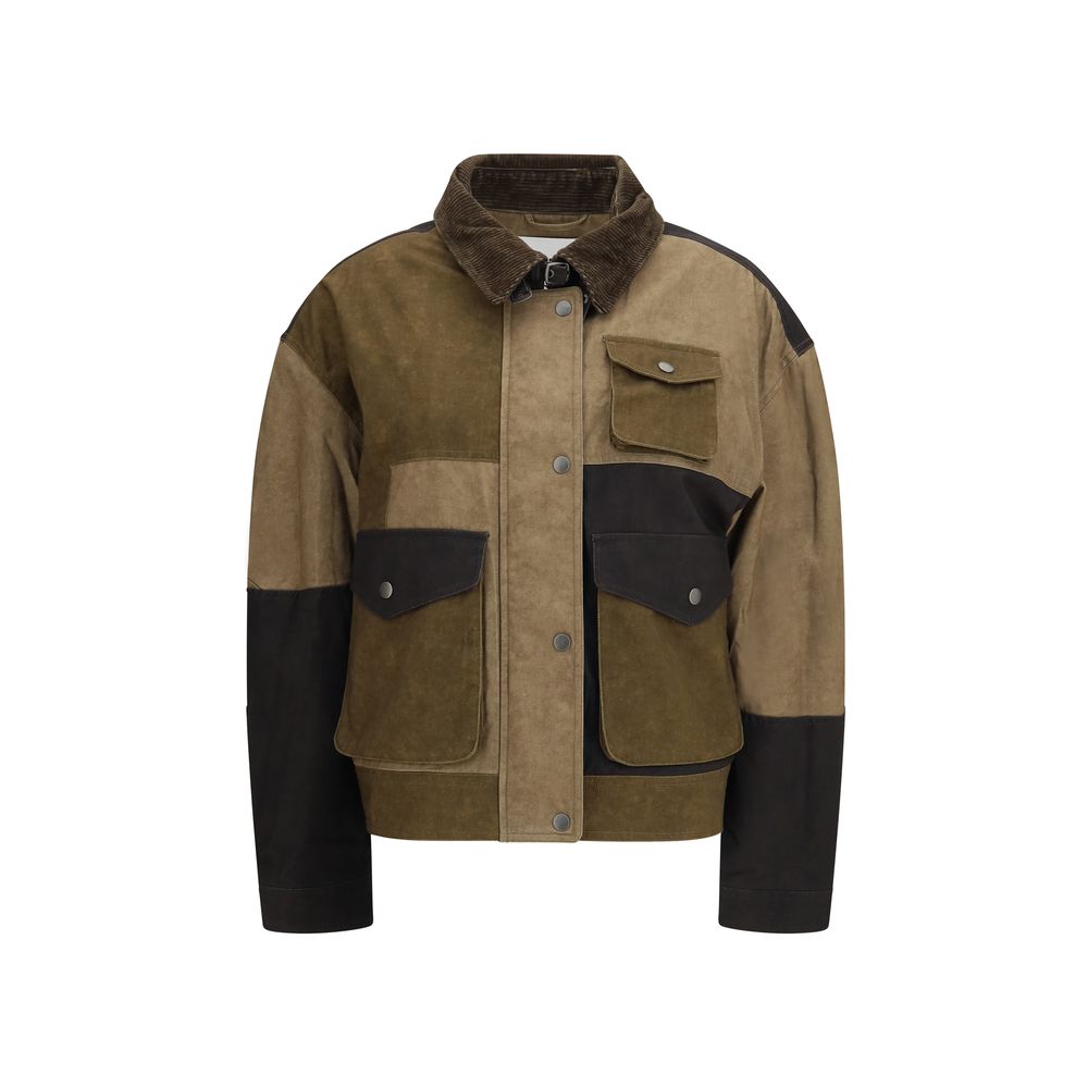 Bicolor Cotton Denim Jacket
