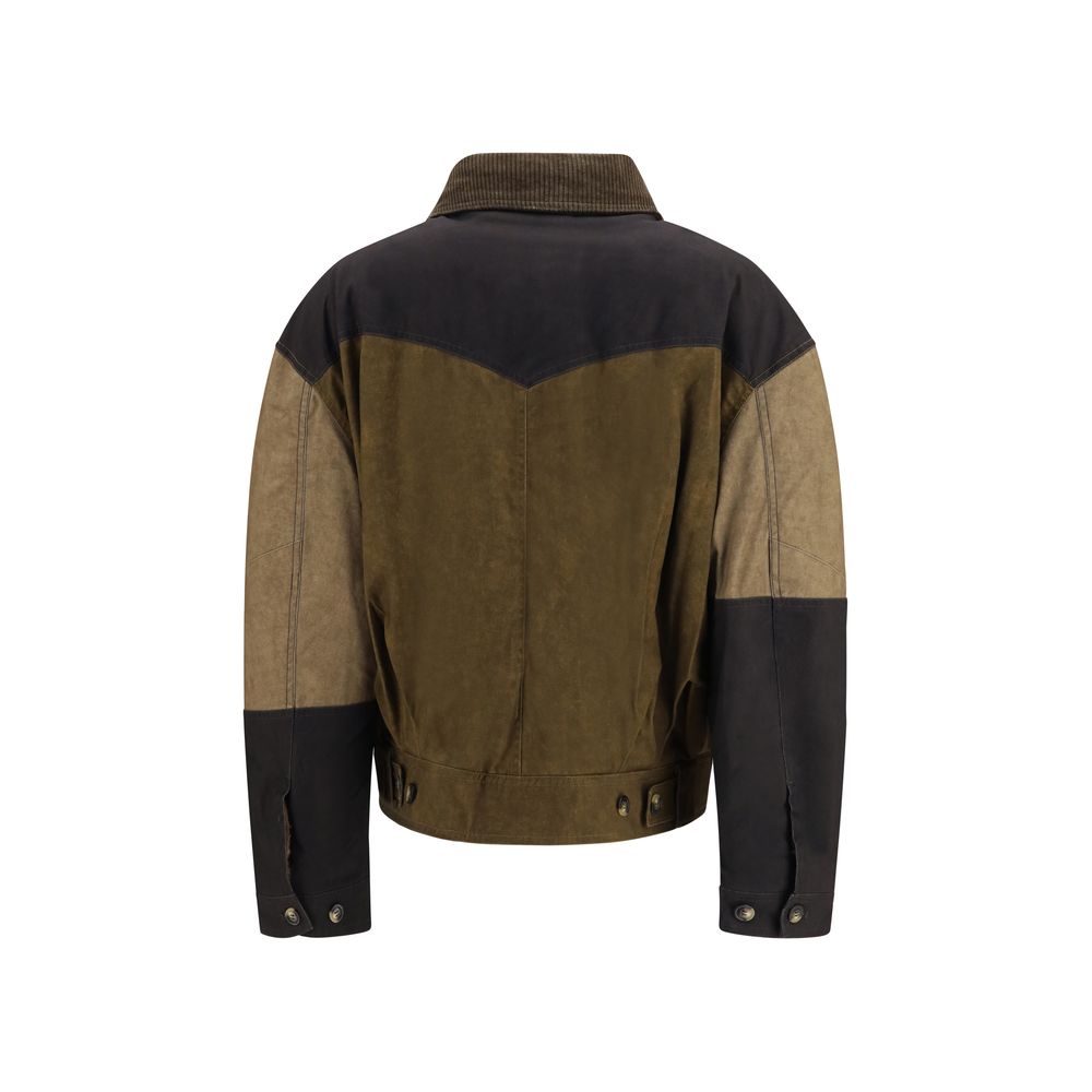 Bicolor Cotton Denim Jacket