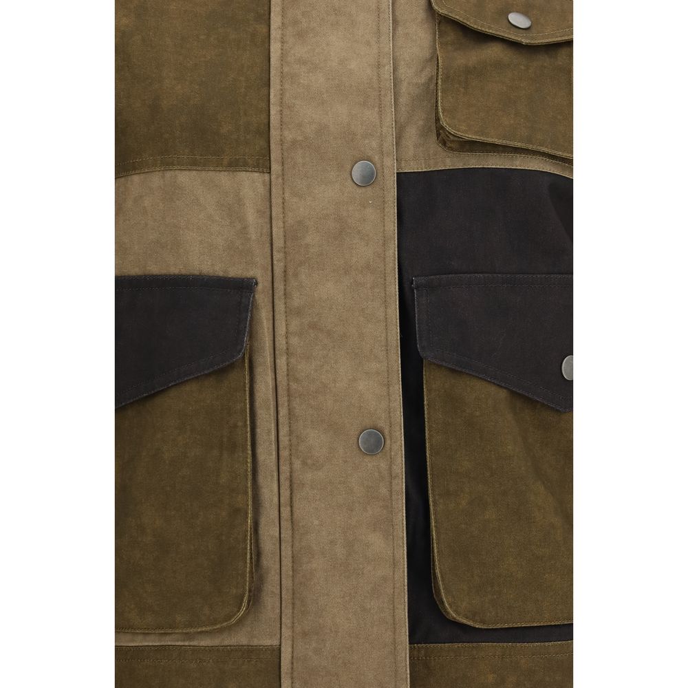 Bicolor Cotton Denim Jacket