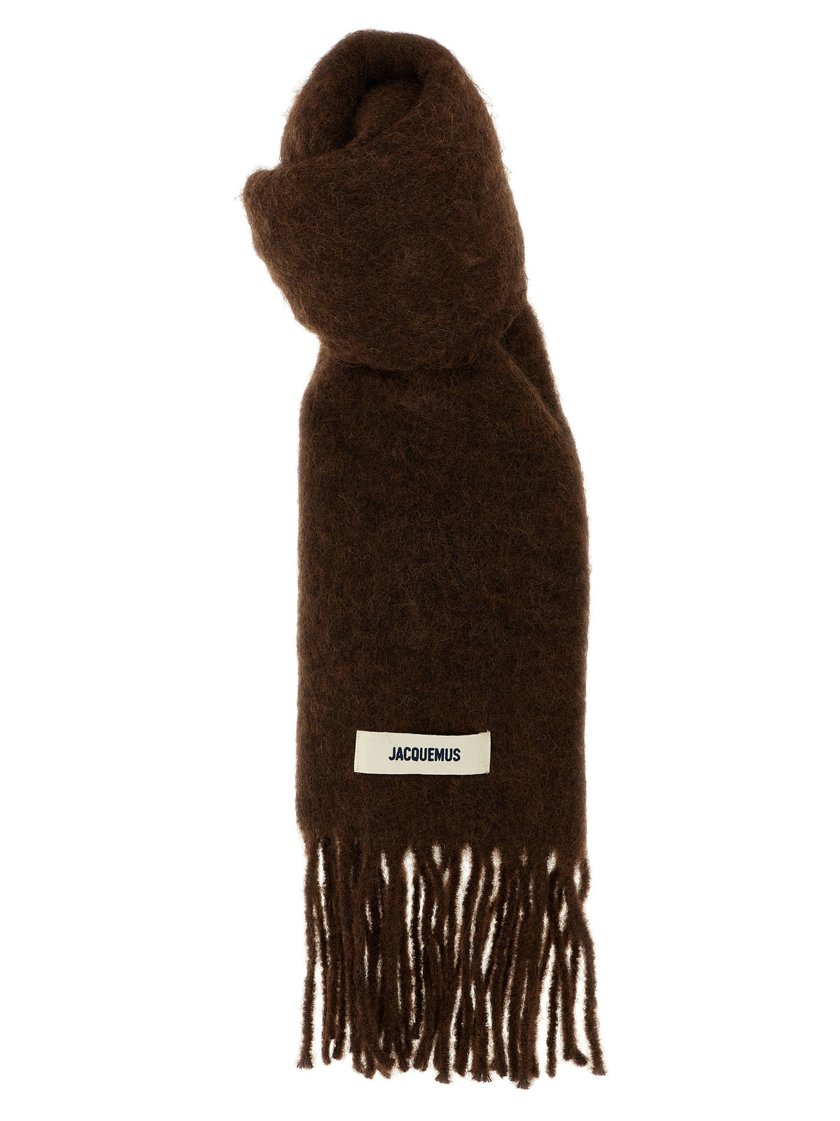 Brown Alpaca Leather Foulard