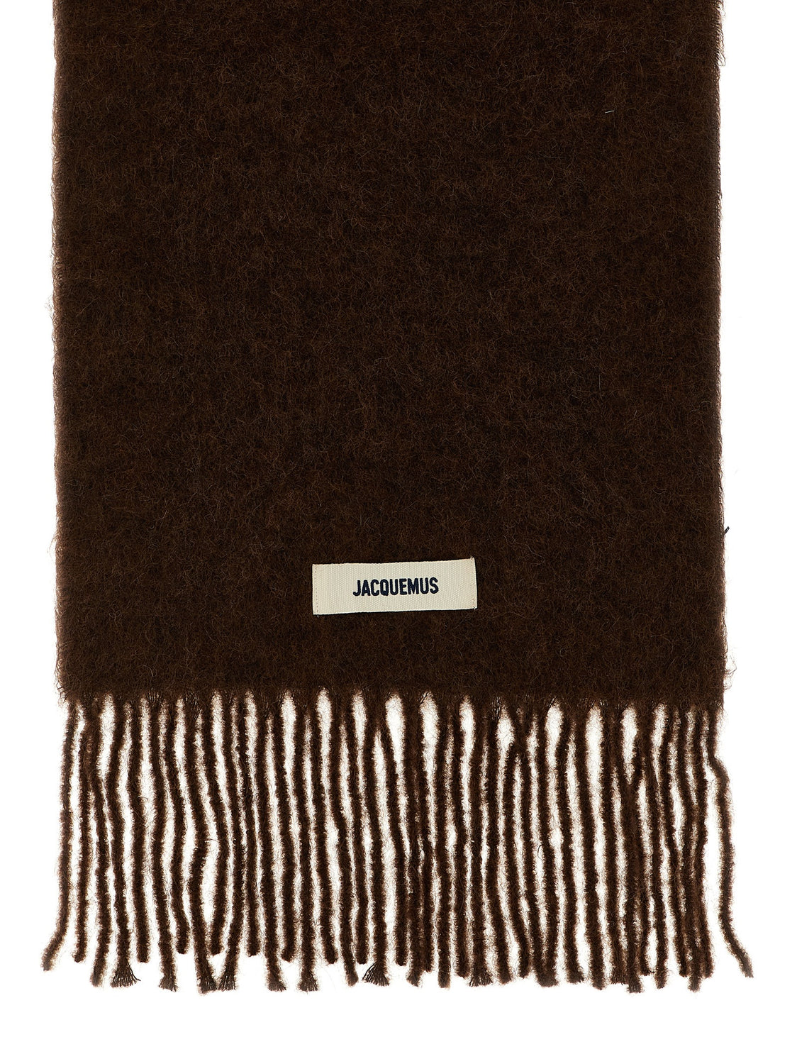 Brown Alpaca Leather Foulard