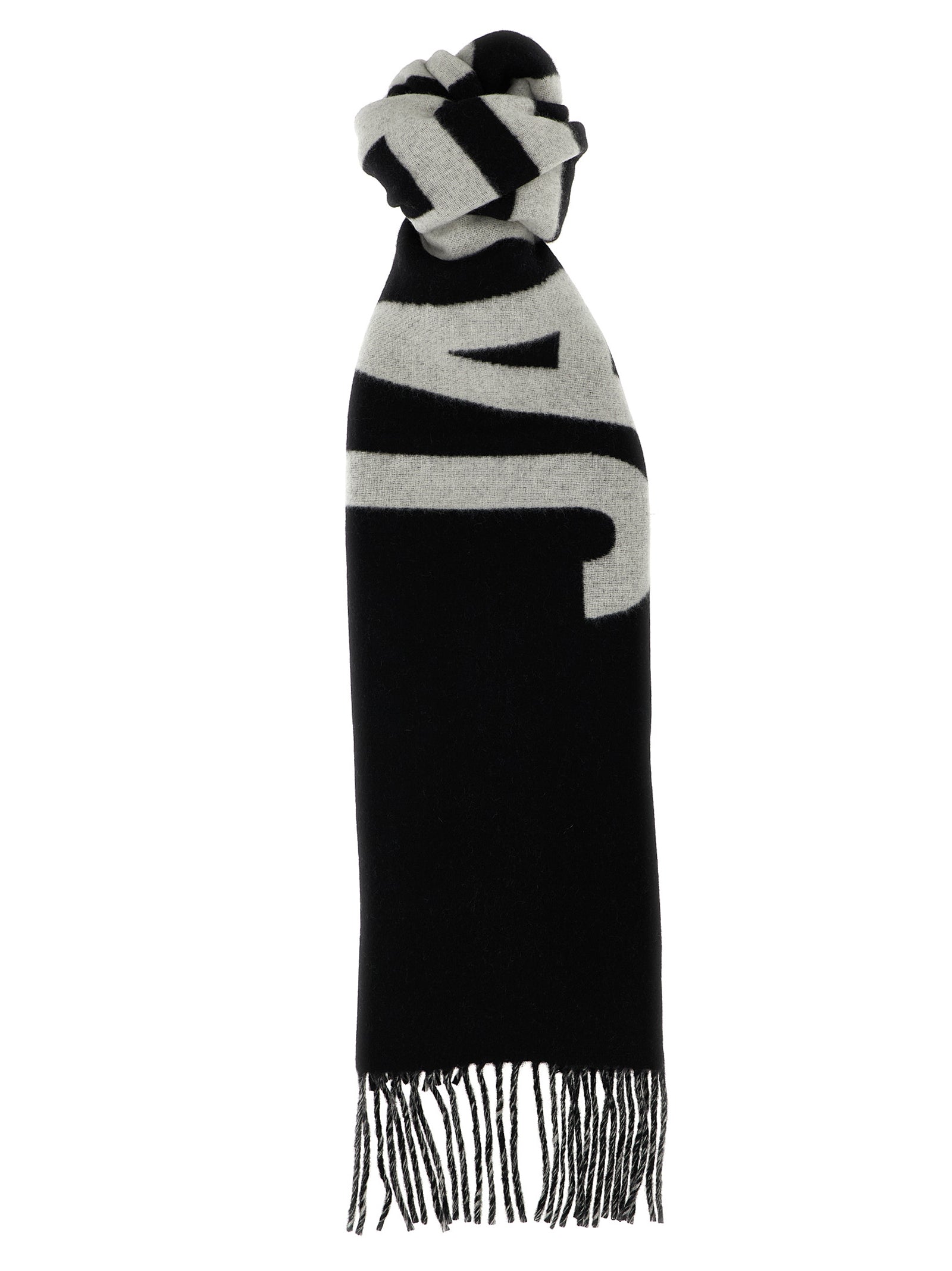 Black Wool Foulard