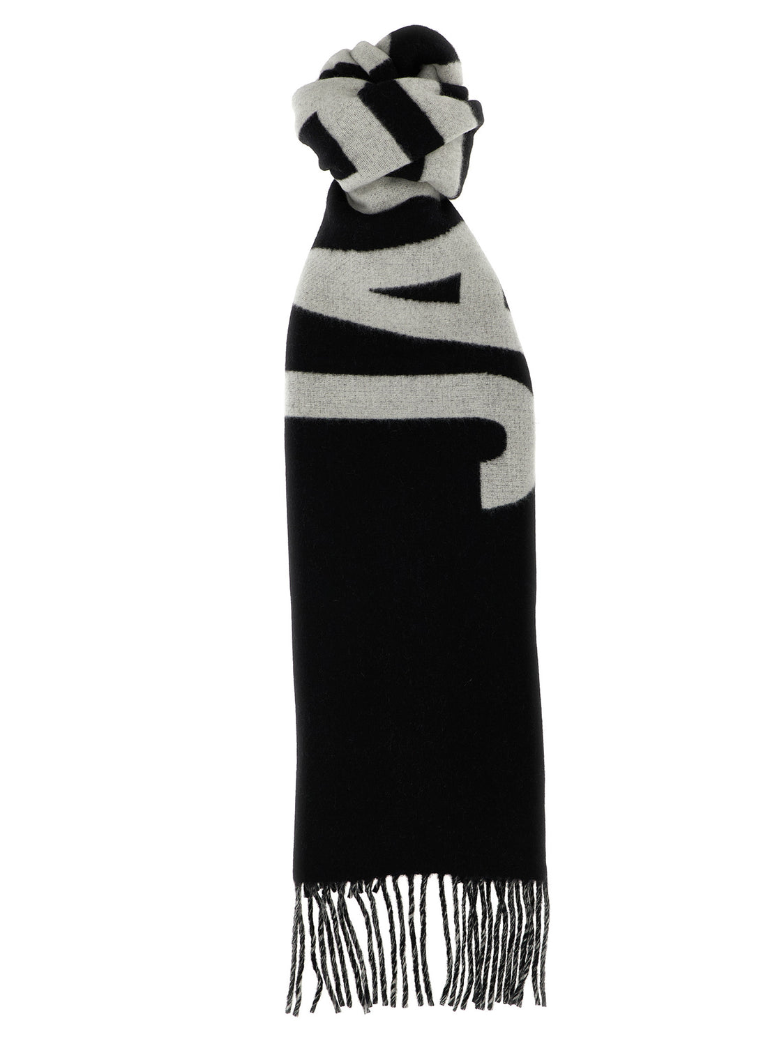 Black Wool Foulard