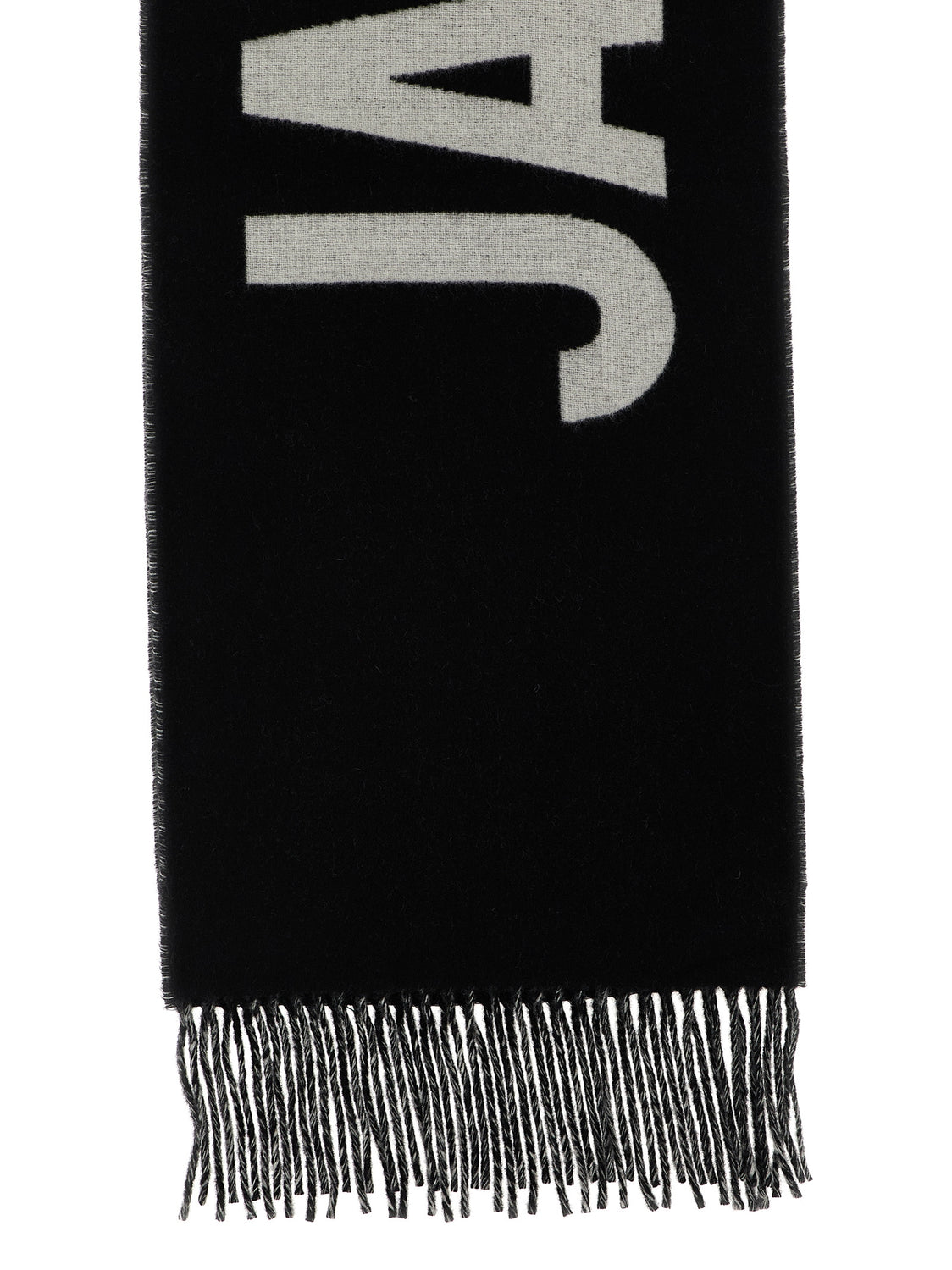 Black Wool Foulard