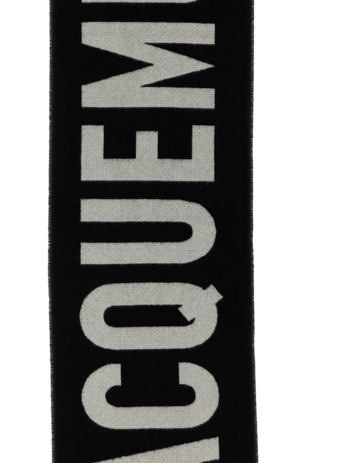 Black Wool Foulard