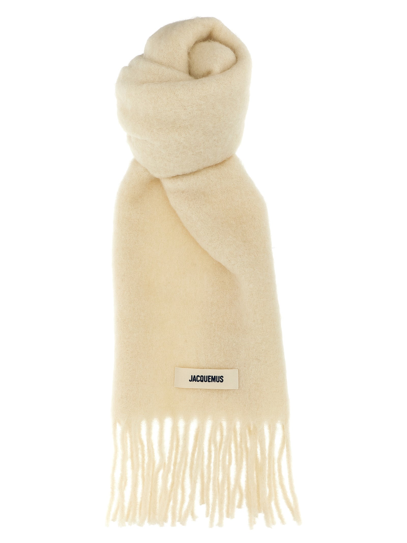 White Alpaca Leather Foulard