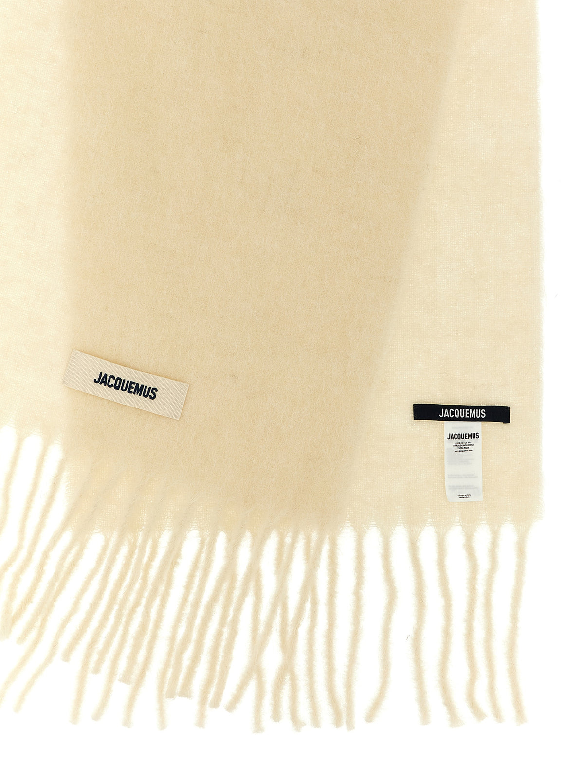 White Alpaca Leather Foulard