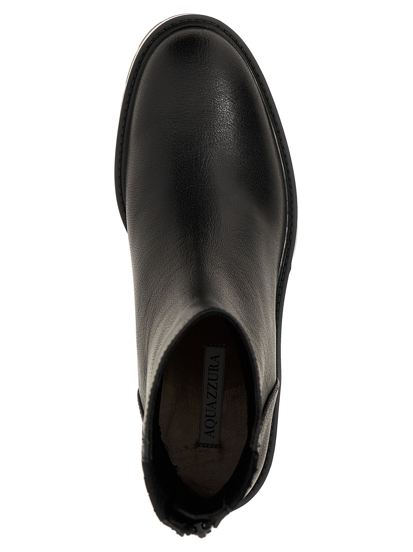 Black Calfskin Ankle Boots