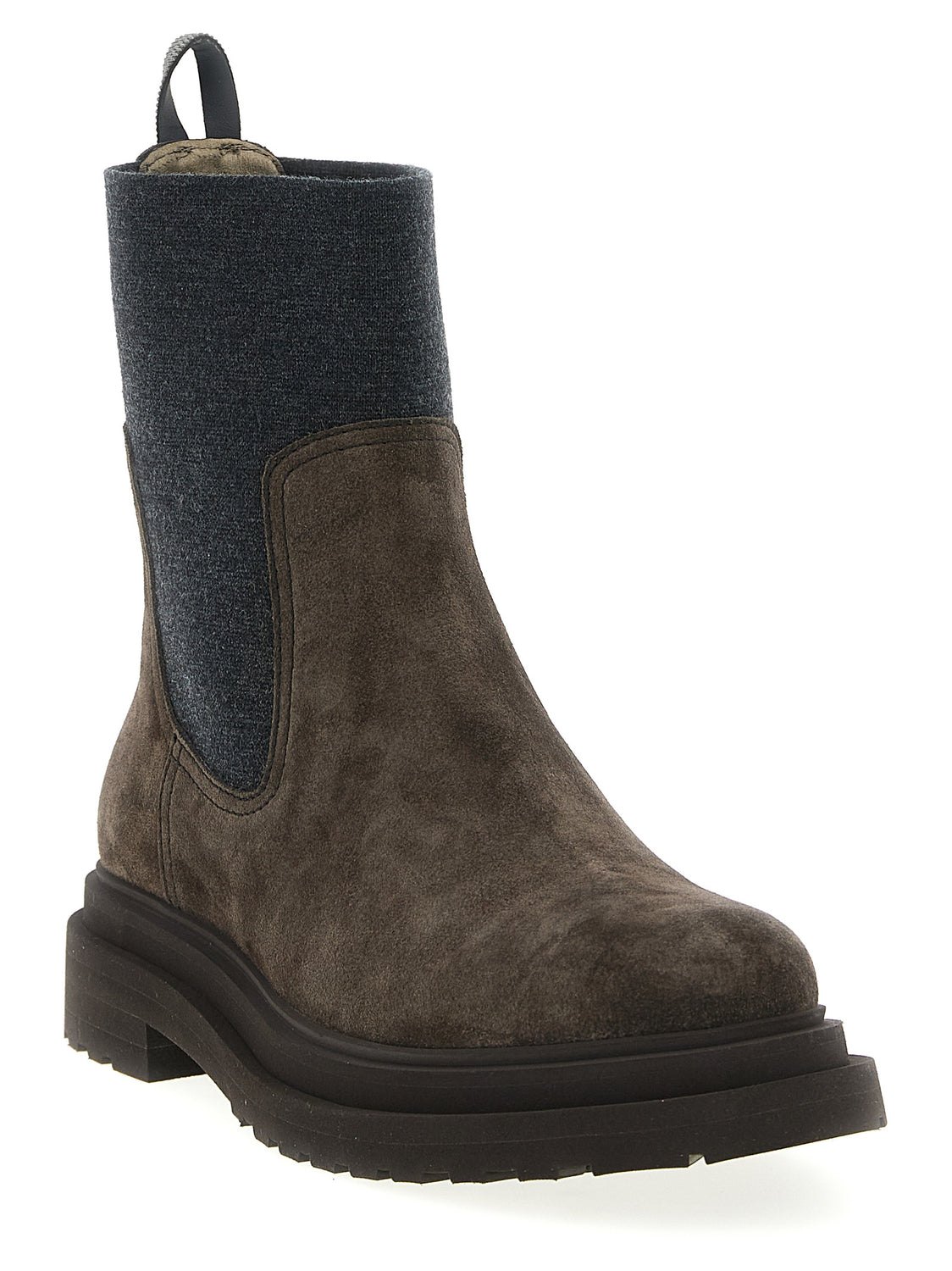 Brown Calfskin Ankle Boots