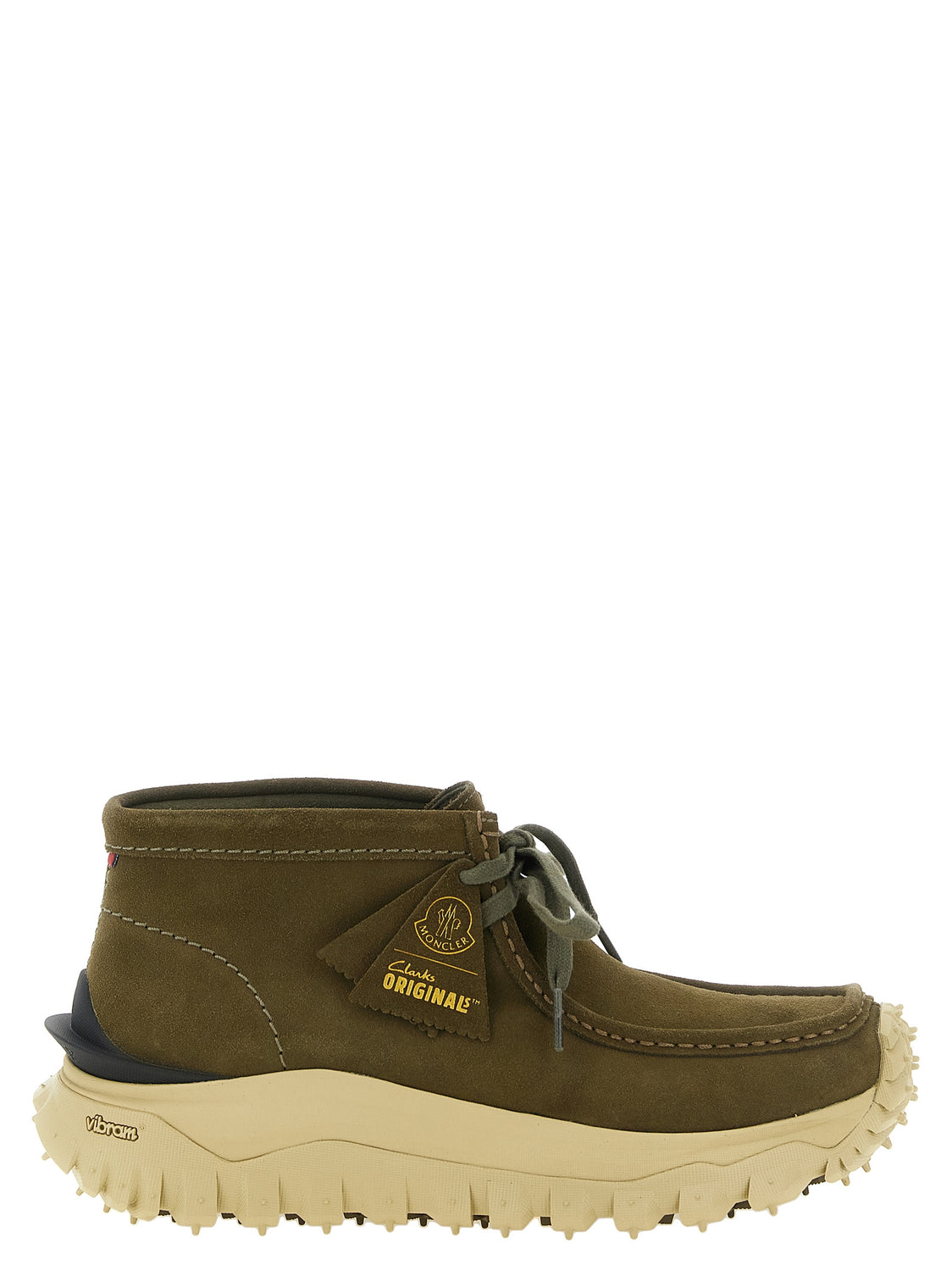 Bicolor Leather Ankle Boots