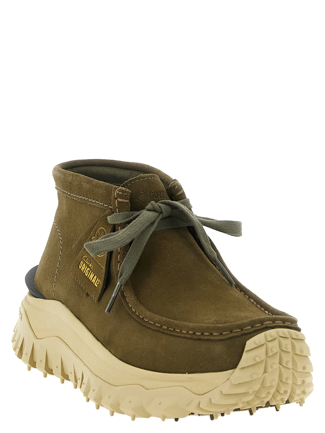 Bicolor Leather Ankle Boots