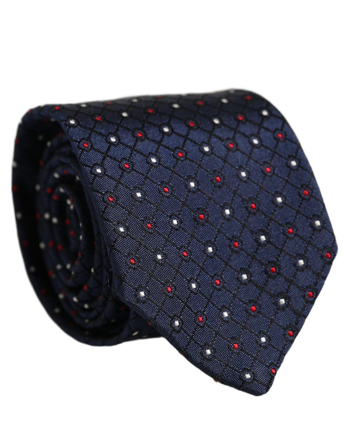 Blue Diamond Lattice Adjustable Necktie Men Accessory Tie