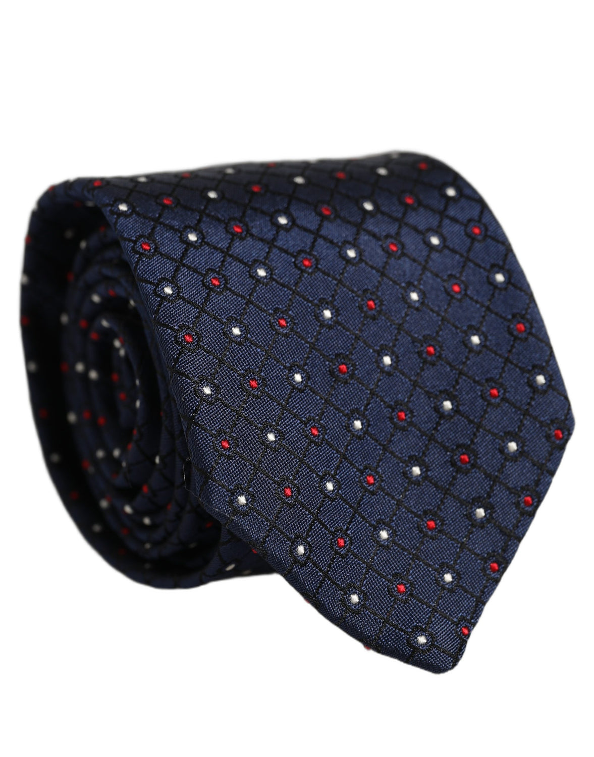 Blue Diamond Lattice Adjustable Necktie Men Accessory Tie