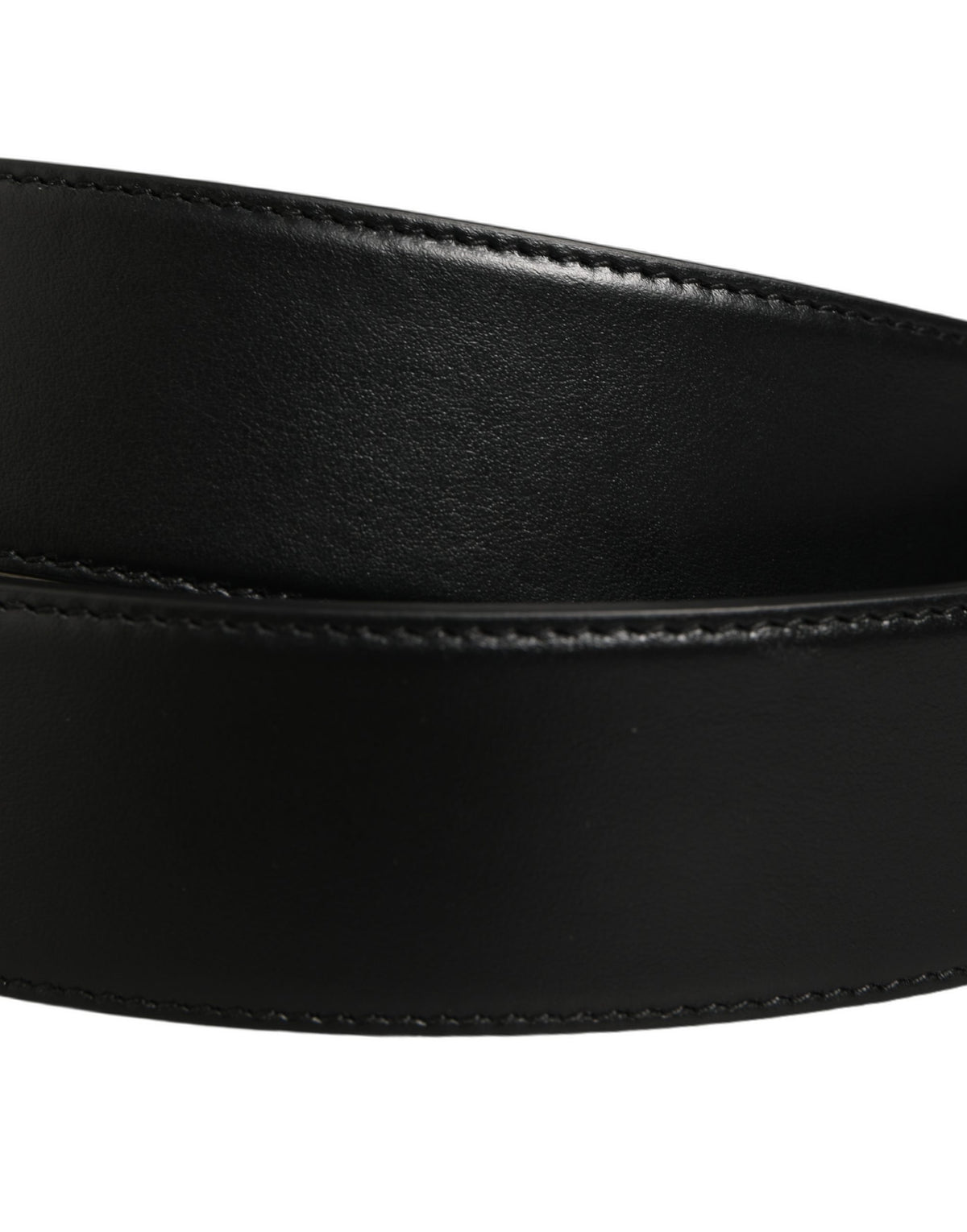 Black Leather Bee Accent Metal Buckle Belt