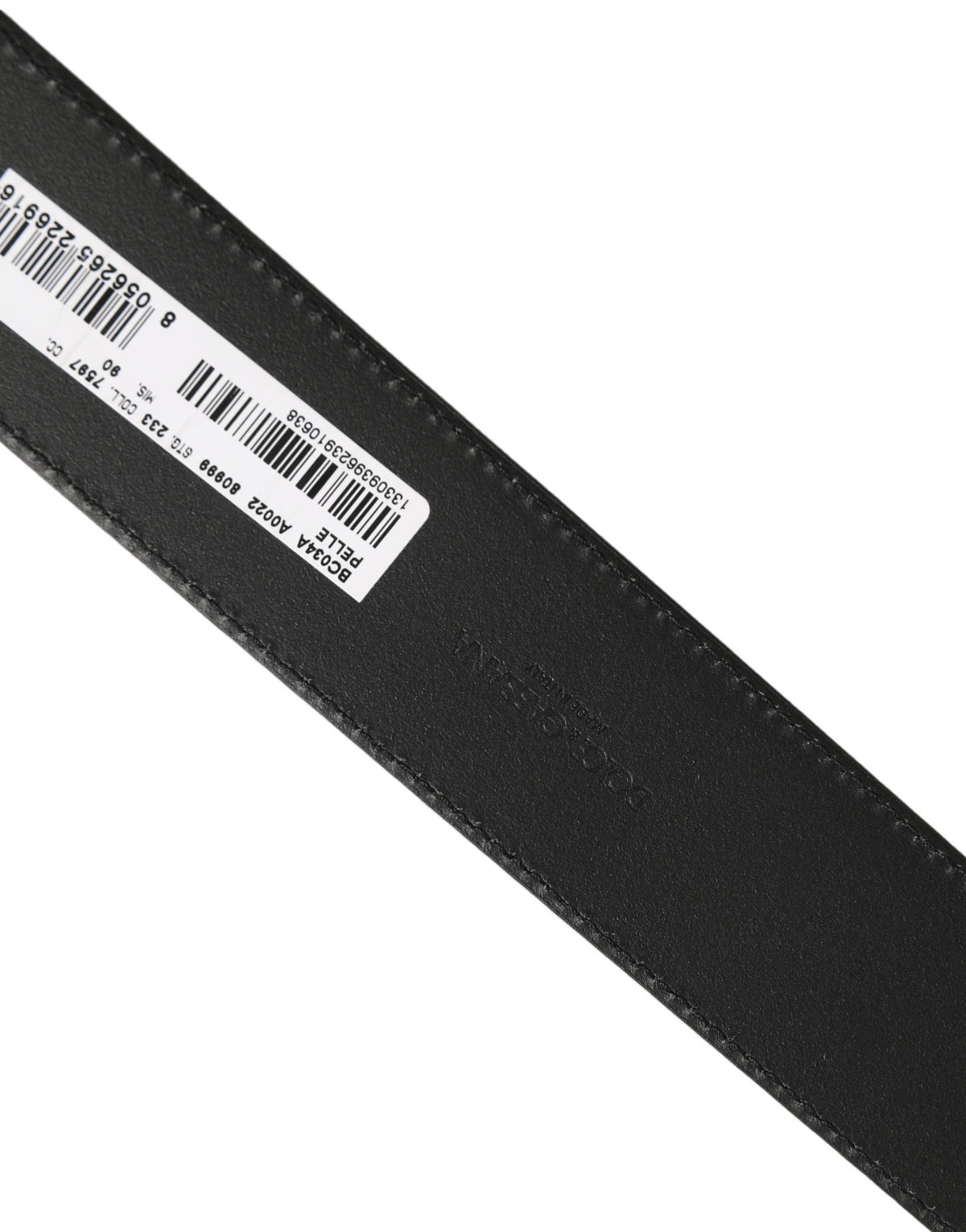 Black Leather Bee Accent Metal Buckle Belt