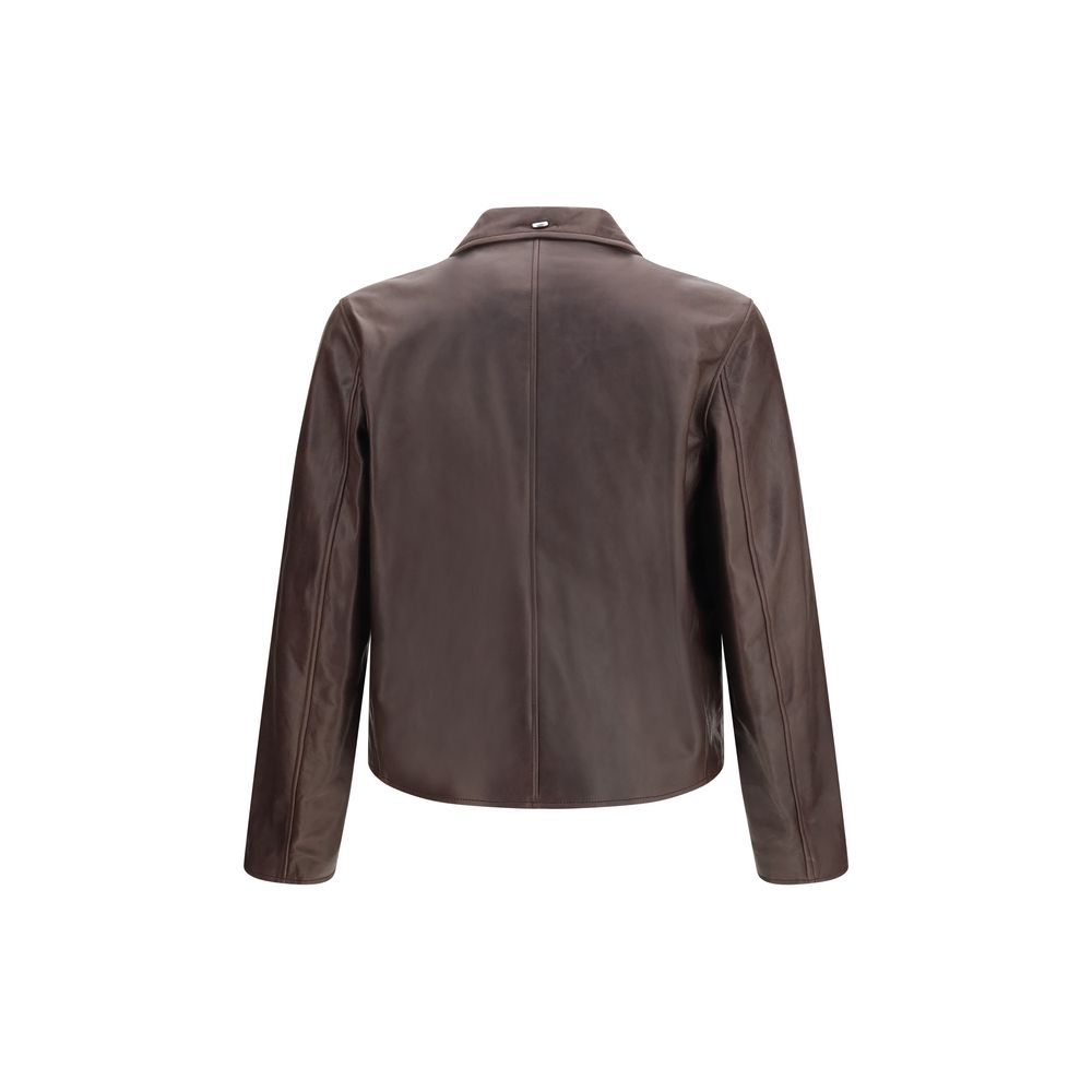 Brown Calf Leather Bos Taurus Leather Jacket