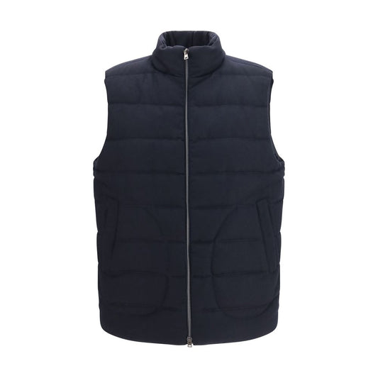 Blue Wool Oves Aries Sleeveless Jacket
