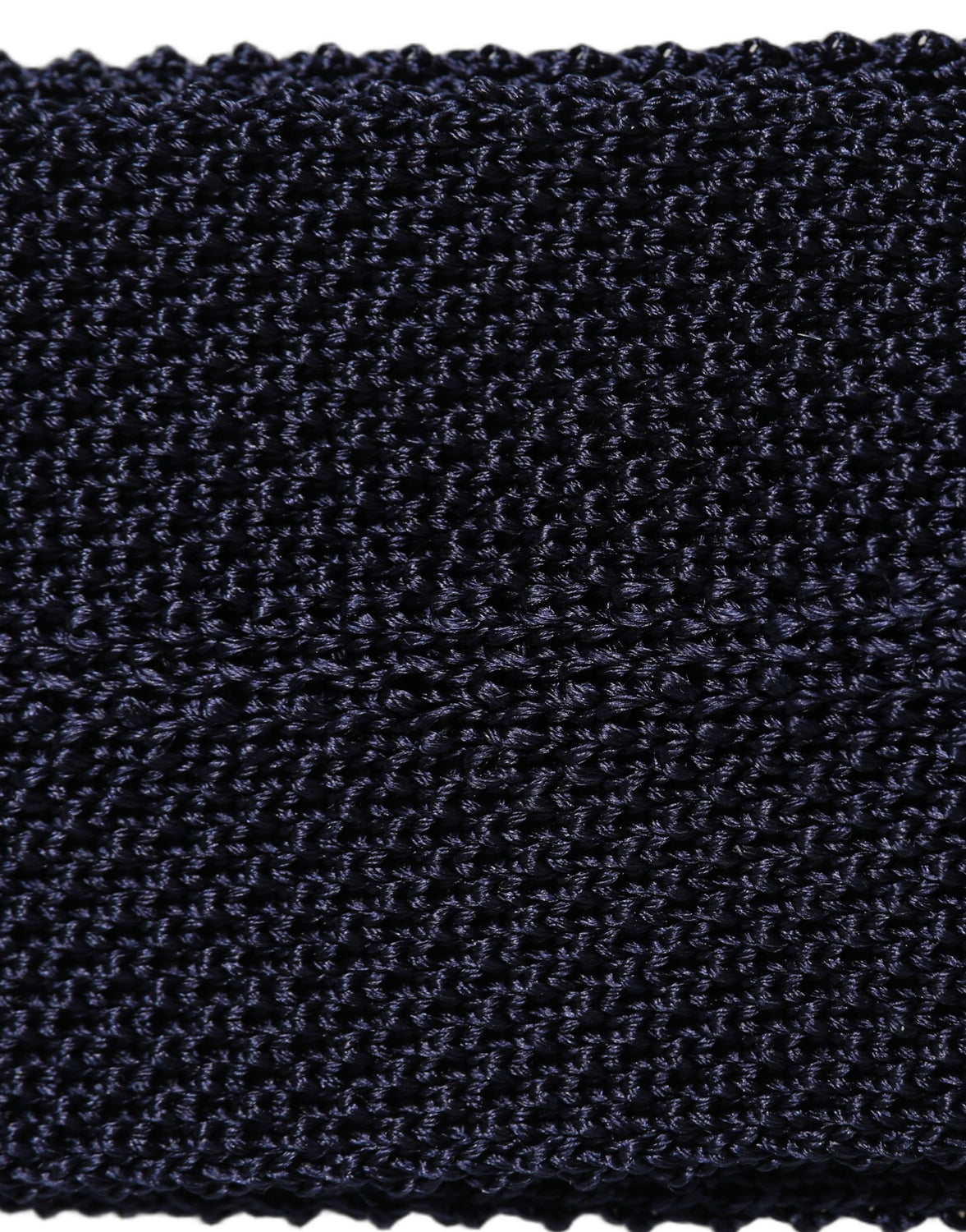 Dark Blue Textured Knitted Adjustable Necktie Accessory Tie
