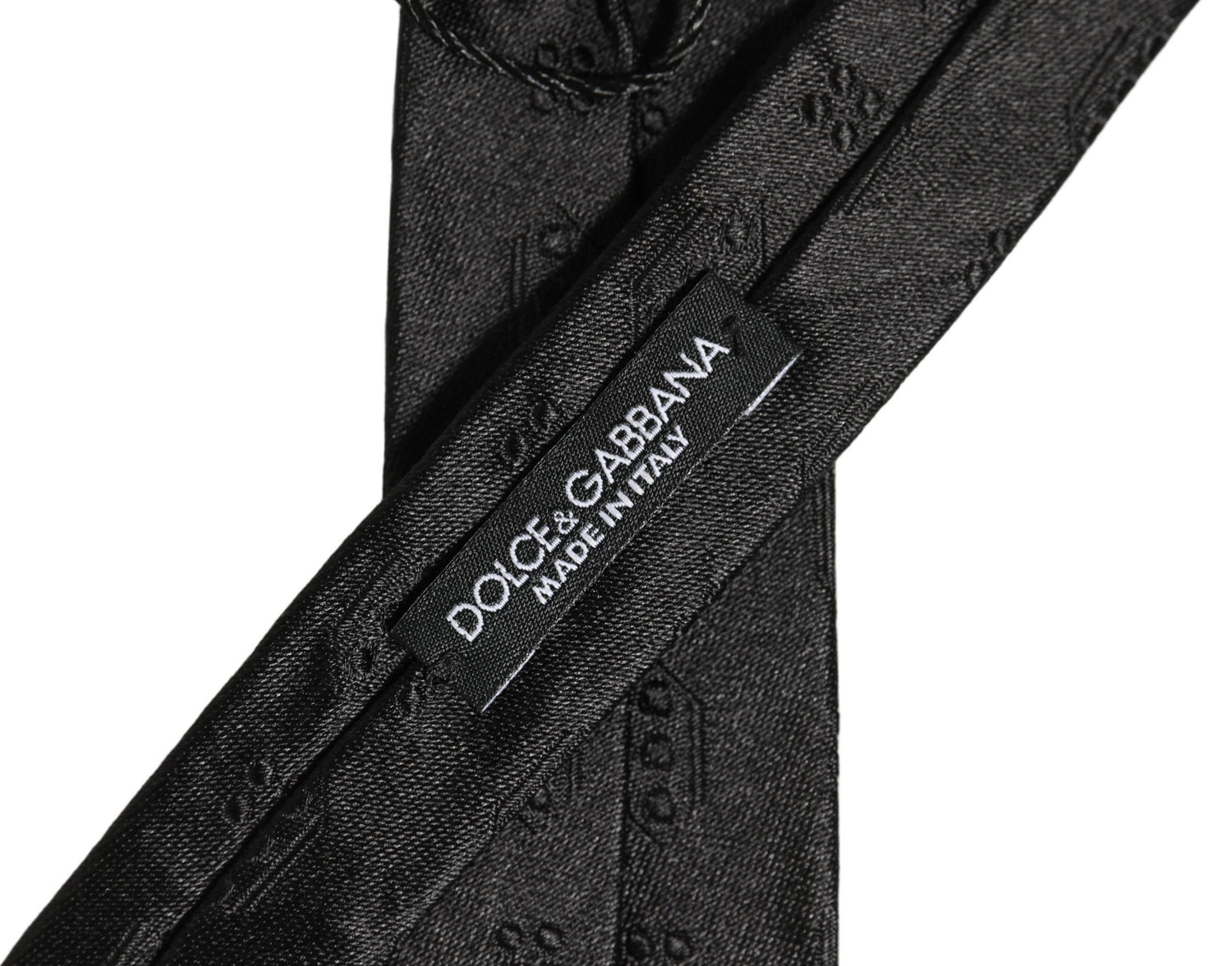 Black Silk Jacquard Adjustable Men Necktie Accessory Tie