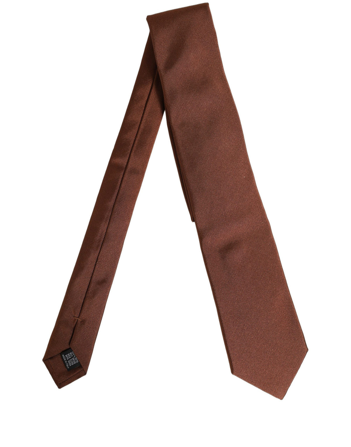 Brown Silk Classic Adjustable Men Necktie Accessory Tie