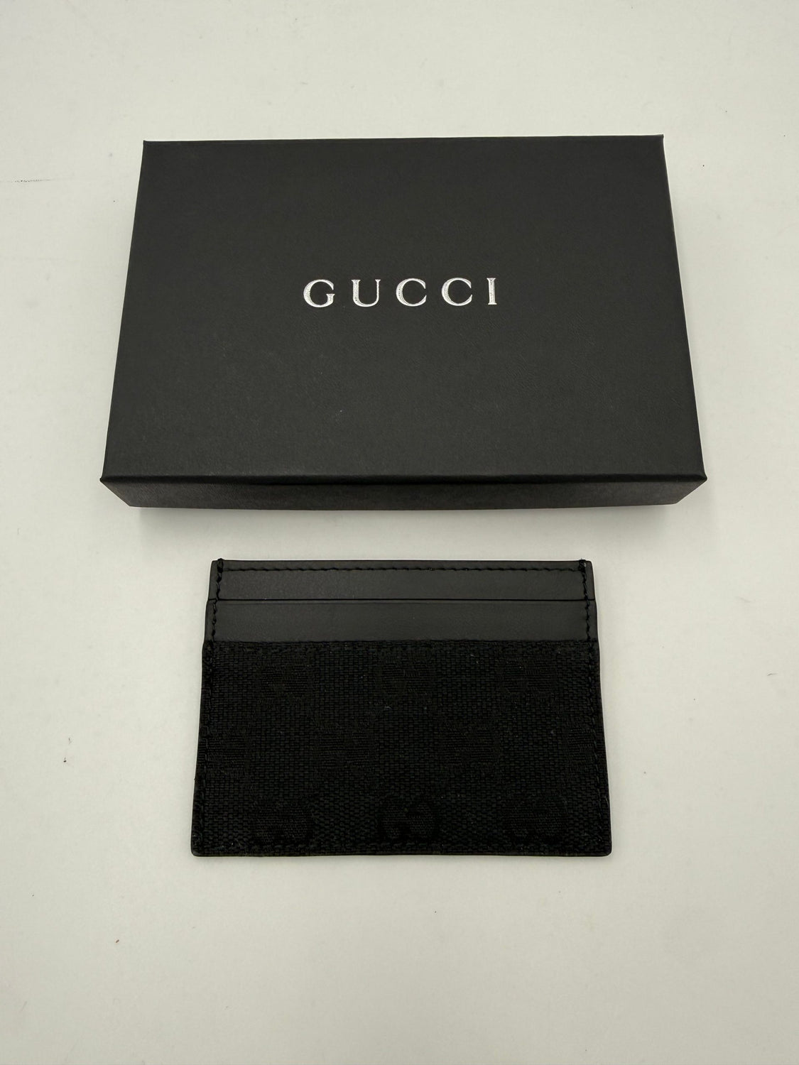 GUCCI GG Canvas Black Cardholder