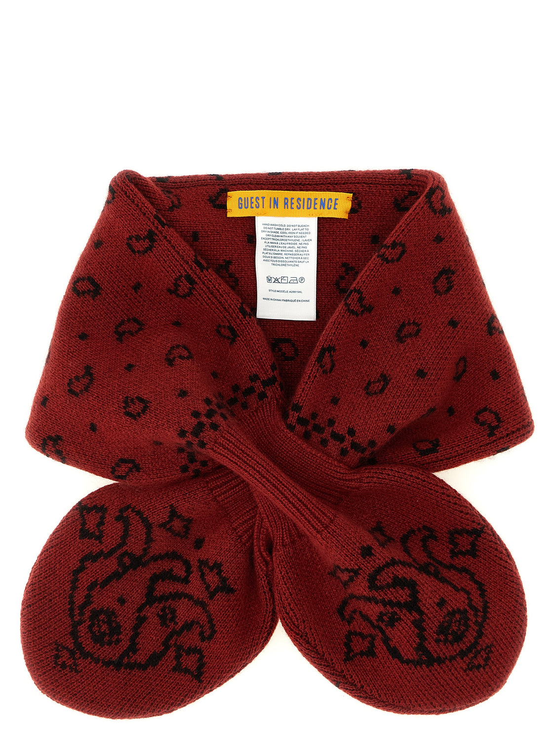 Red Wool Foulard