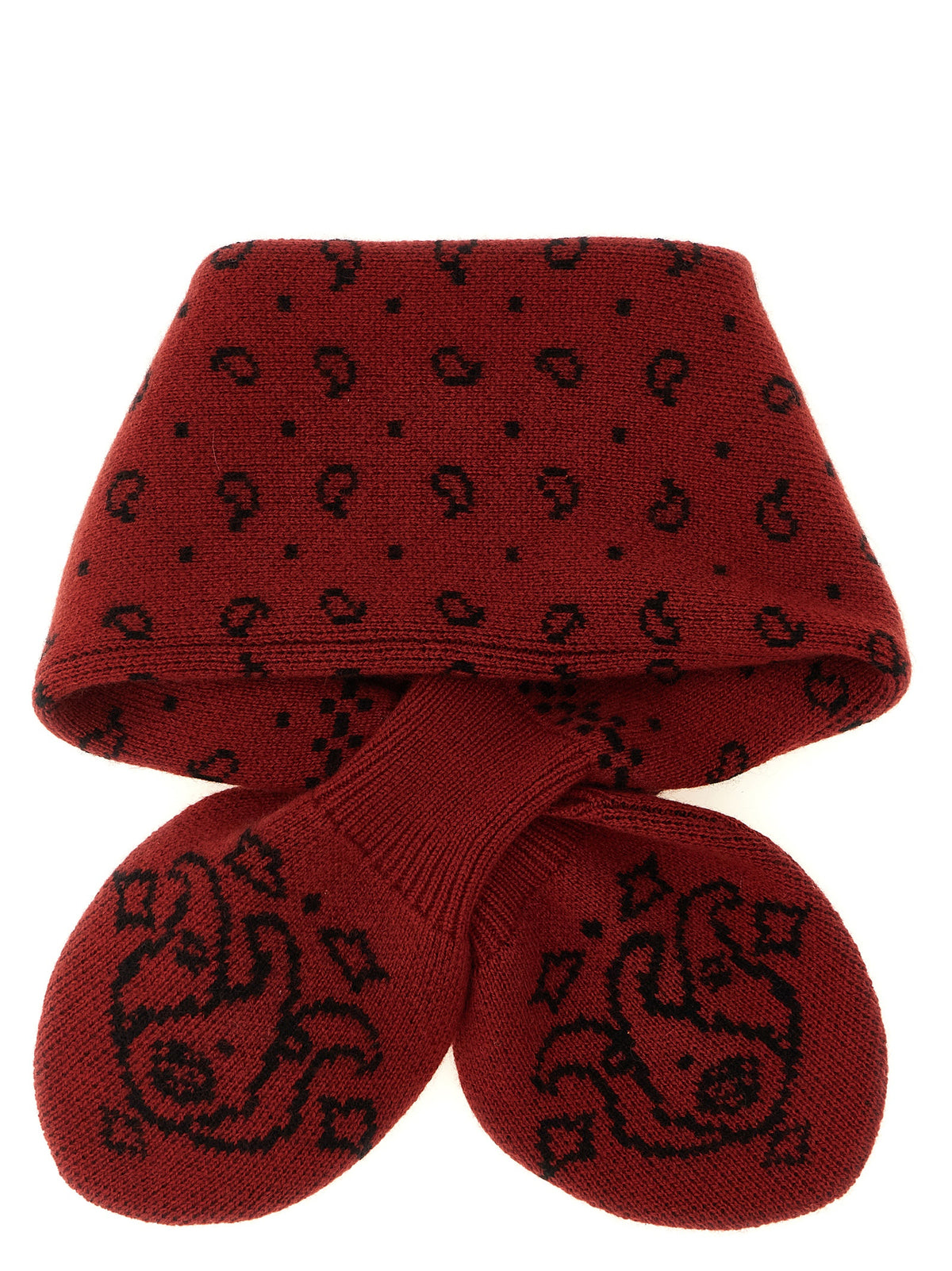 Red Wool Foulard