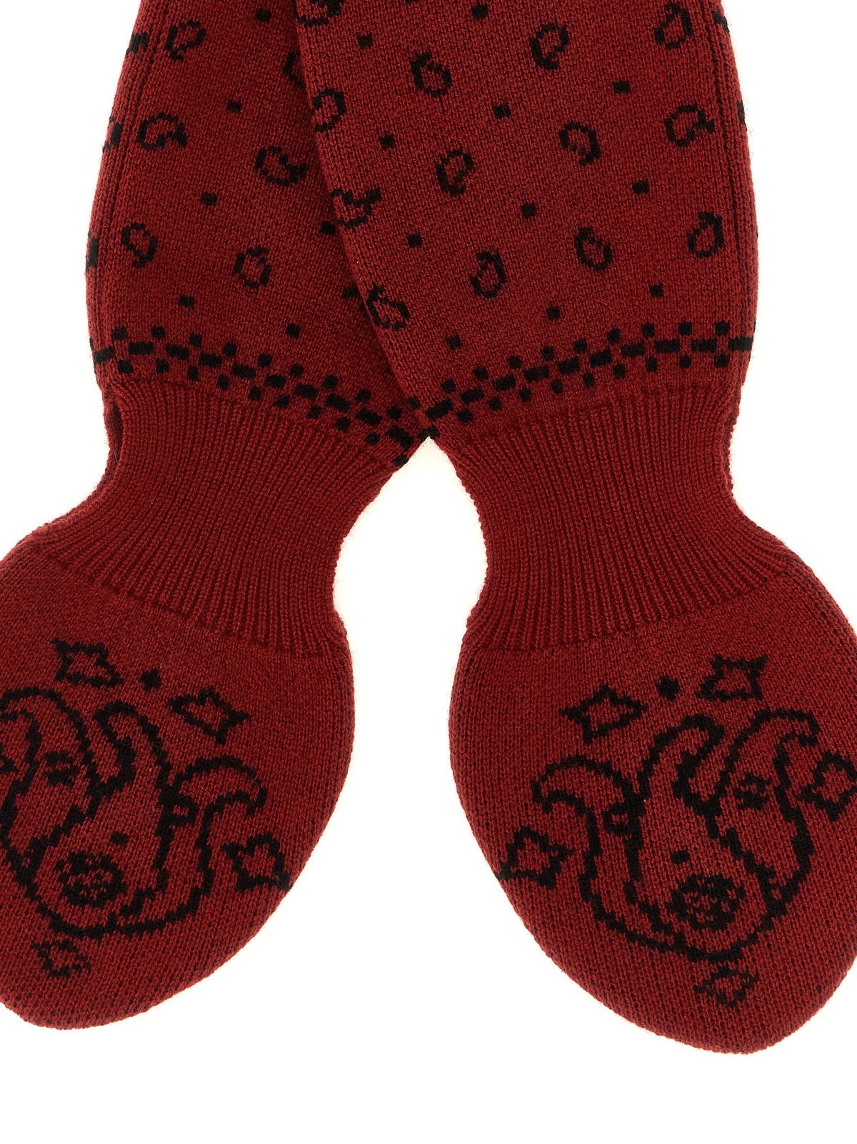Red Wool Foulard
