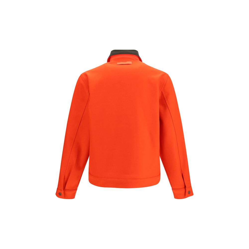 Red Wool Oves Aries Full-Length Jacket