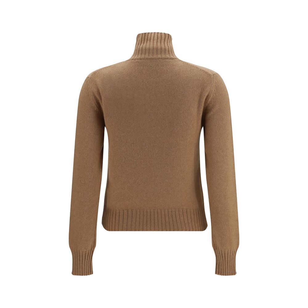 Brown Cashmere Turtleneck