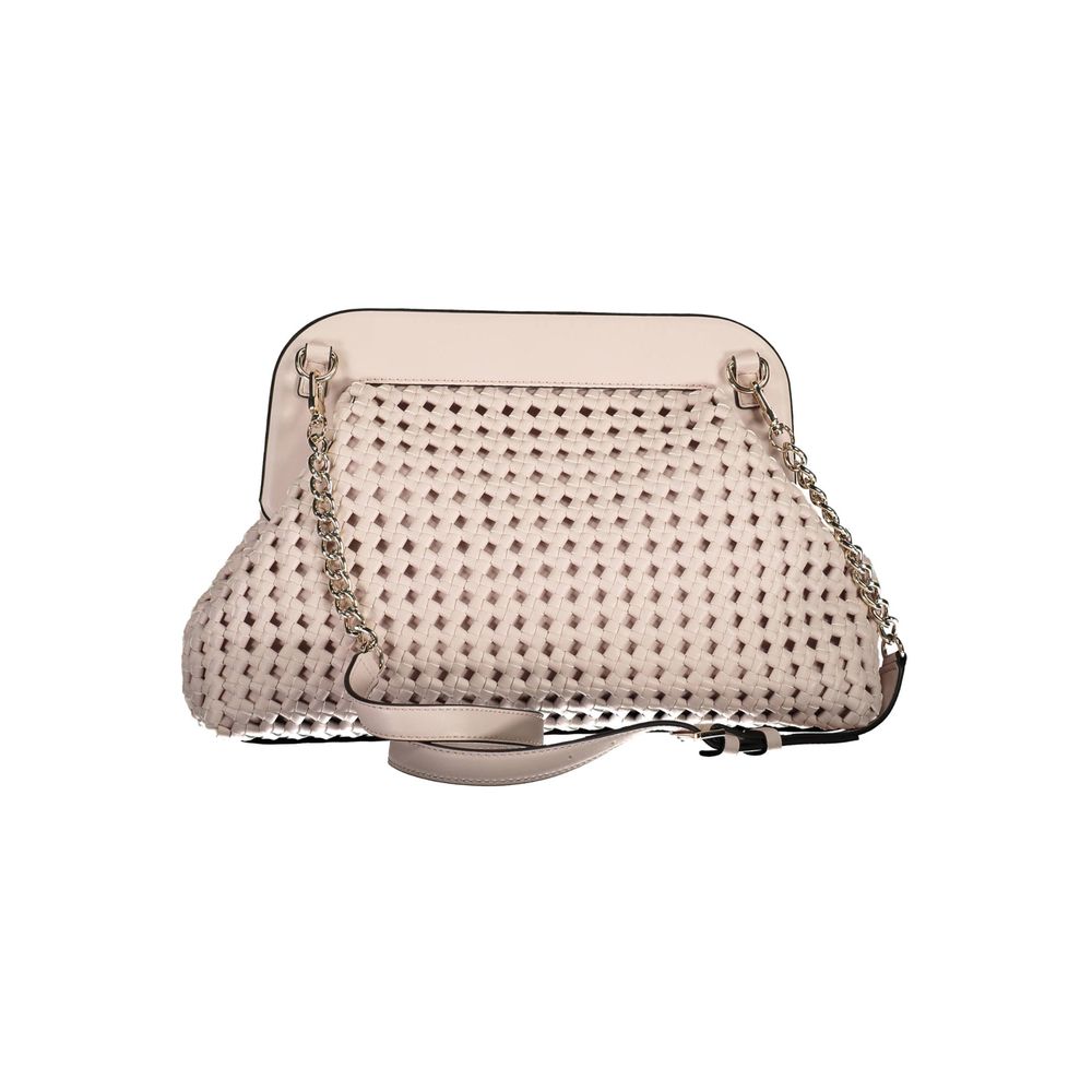 Pink Polyurethane Women's Handbag