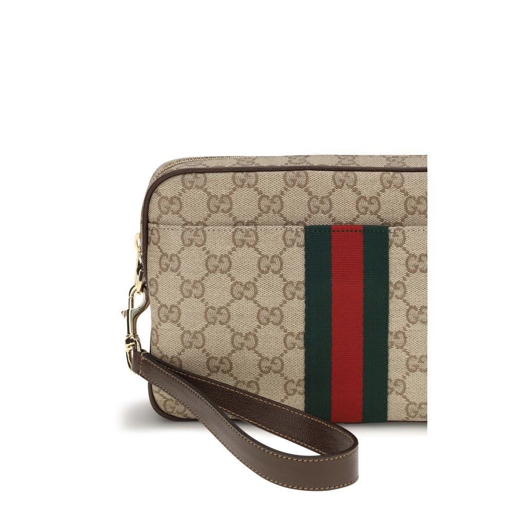 Beige Fabric Shoulder Bag