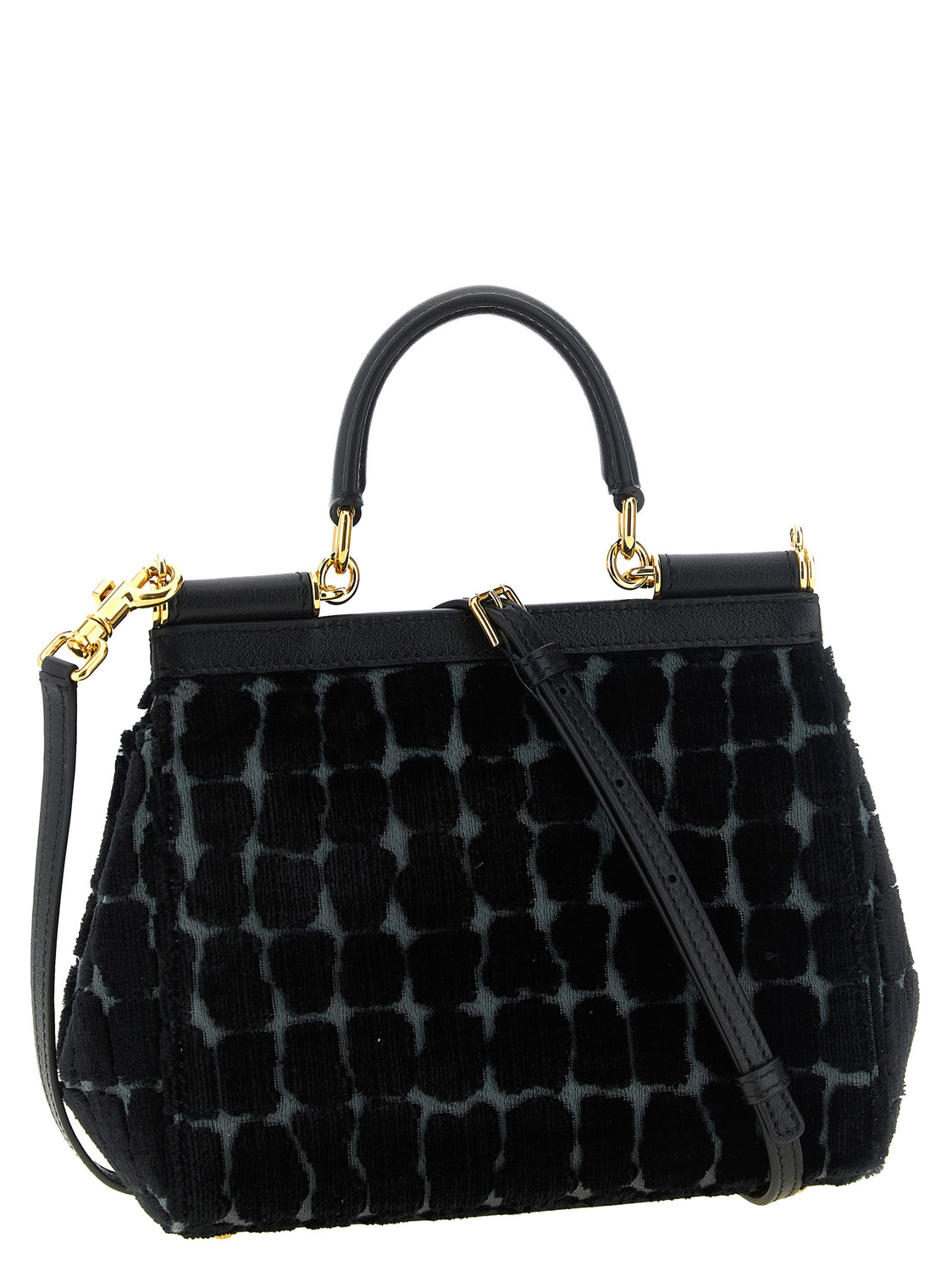 Black Cotton Handbag