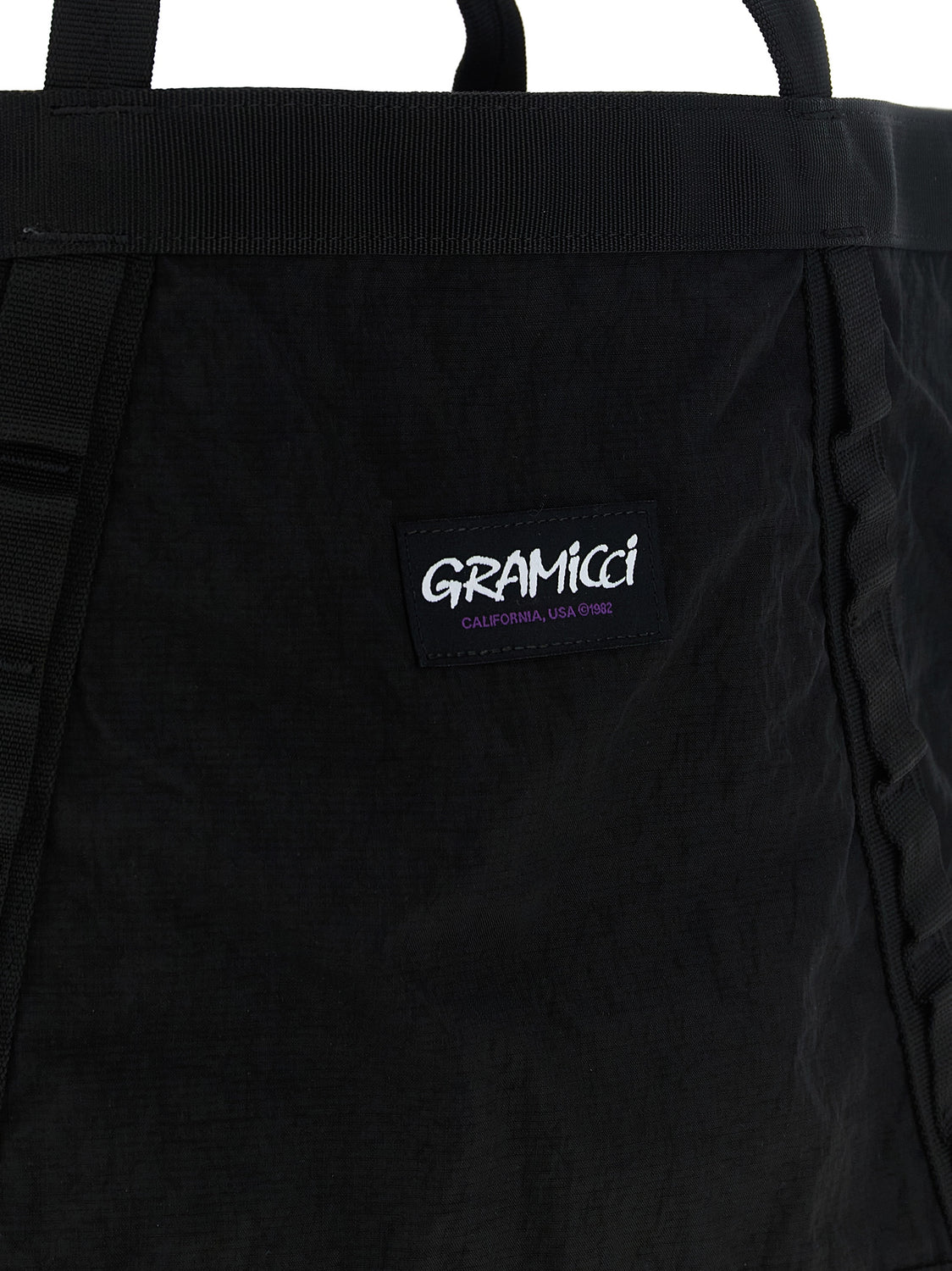 Black Nylon Tote Bag