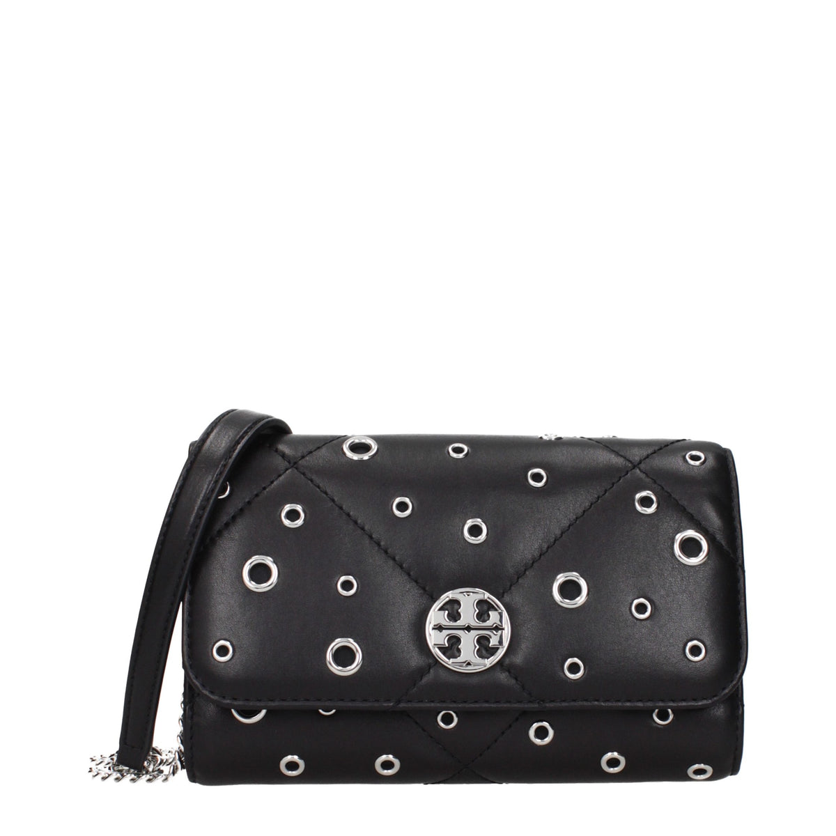 Black Leather Clutch Bag