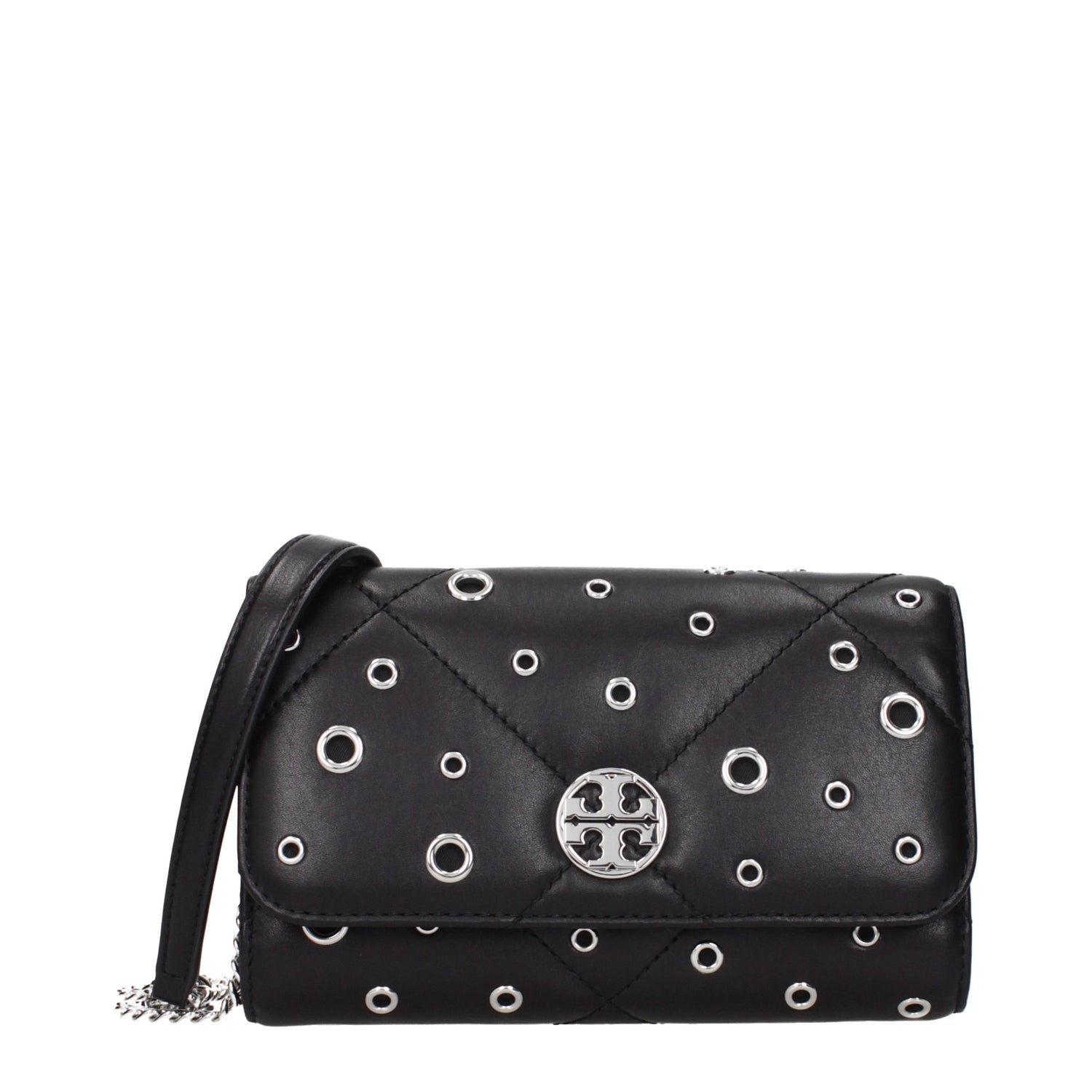 Black Leather Clutch Bag