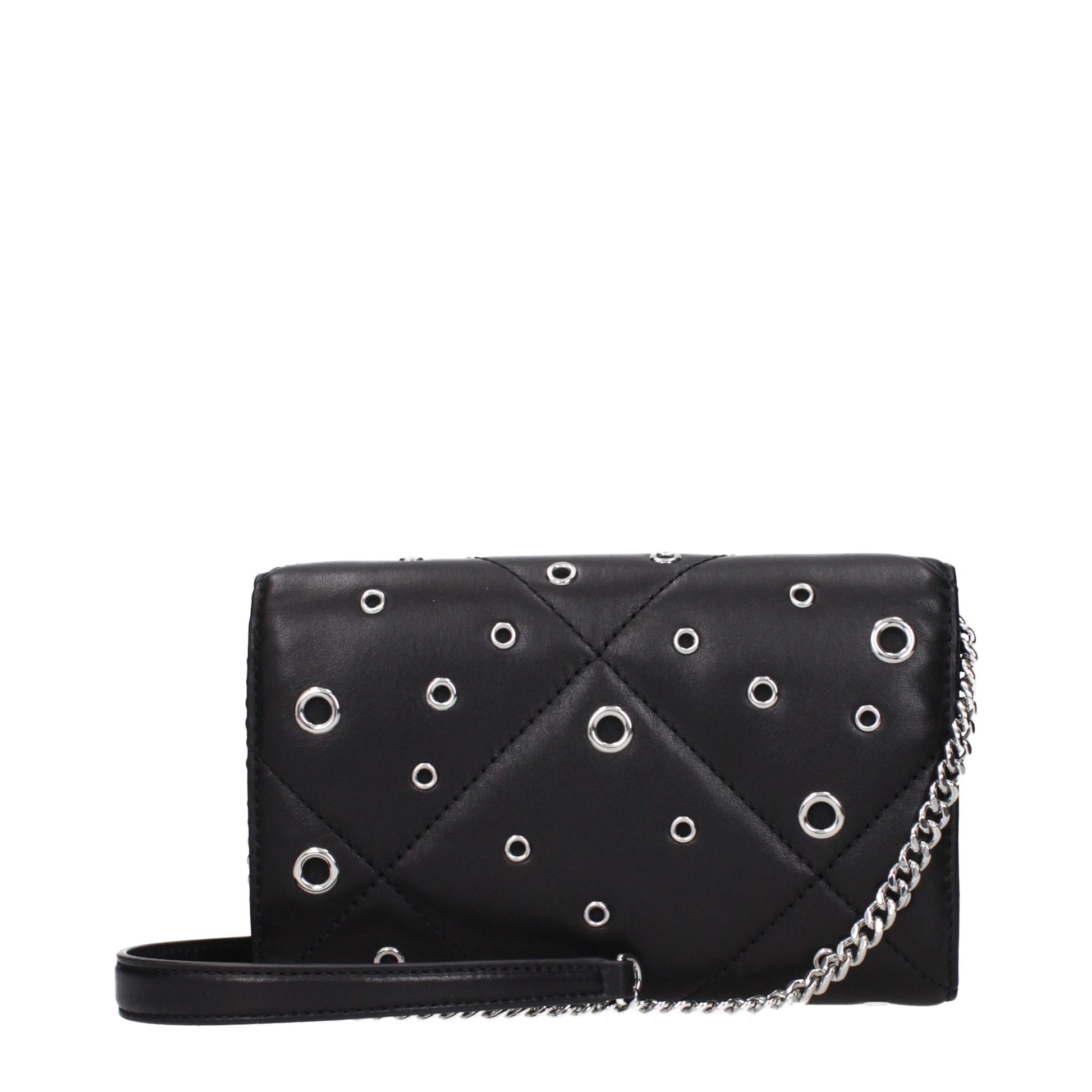 Black Leather Clutch Bag
