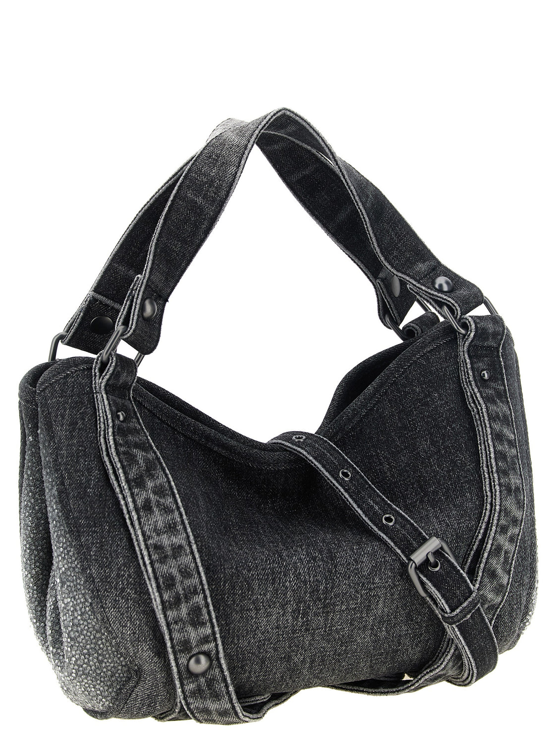 Black Cotton Handbag