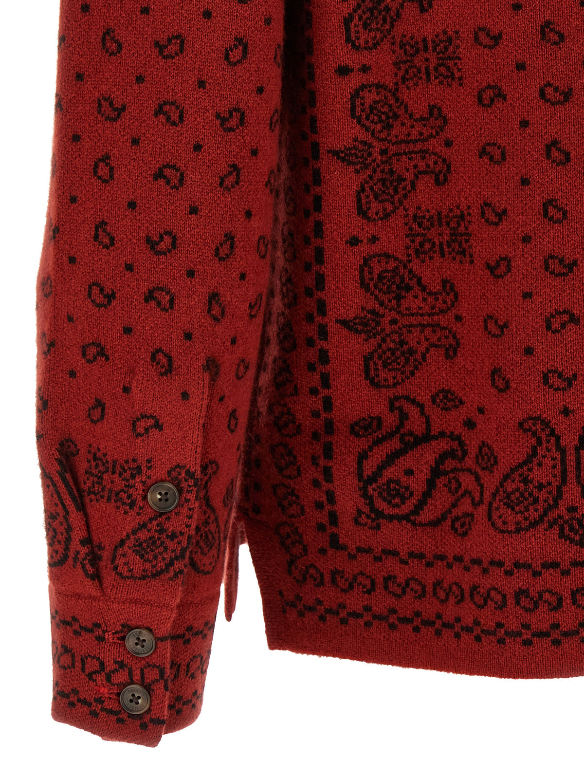 Red Cashmere Blouse