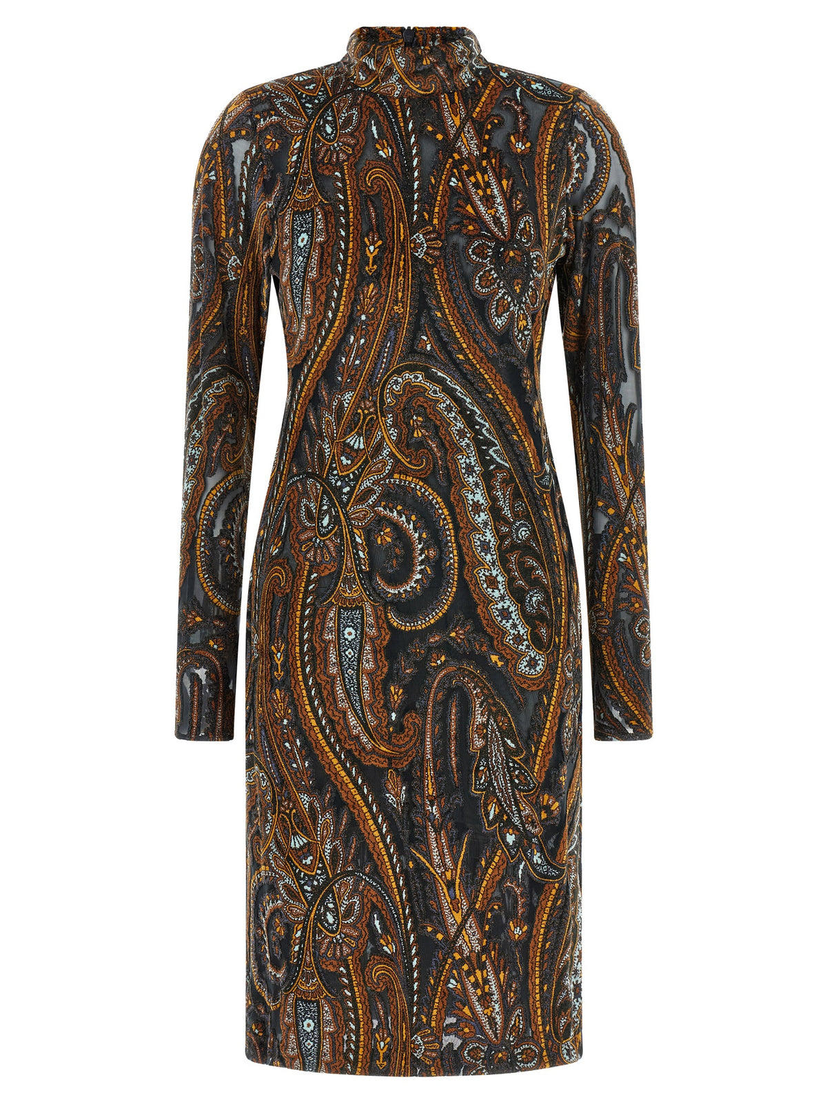 Multicolor Viscose Short Dress