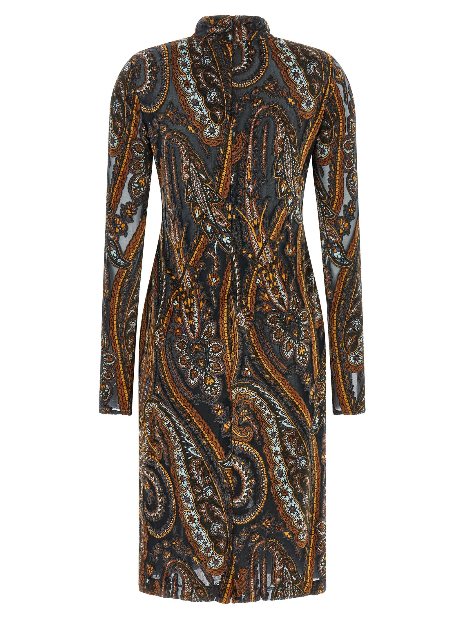 Multicolor Viscose Short Dress