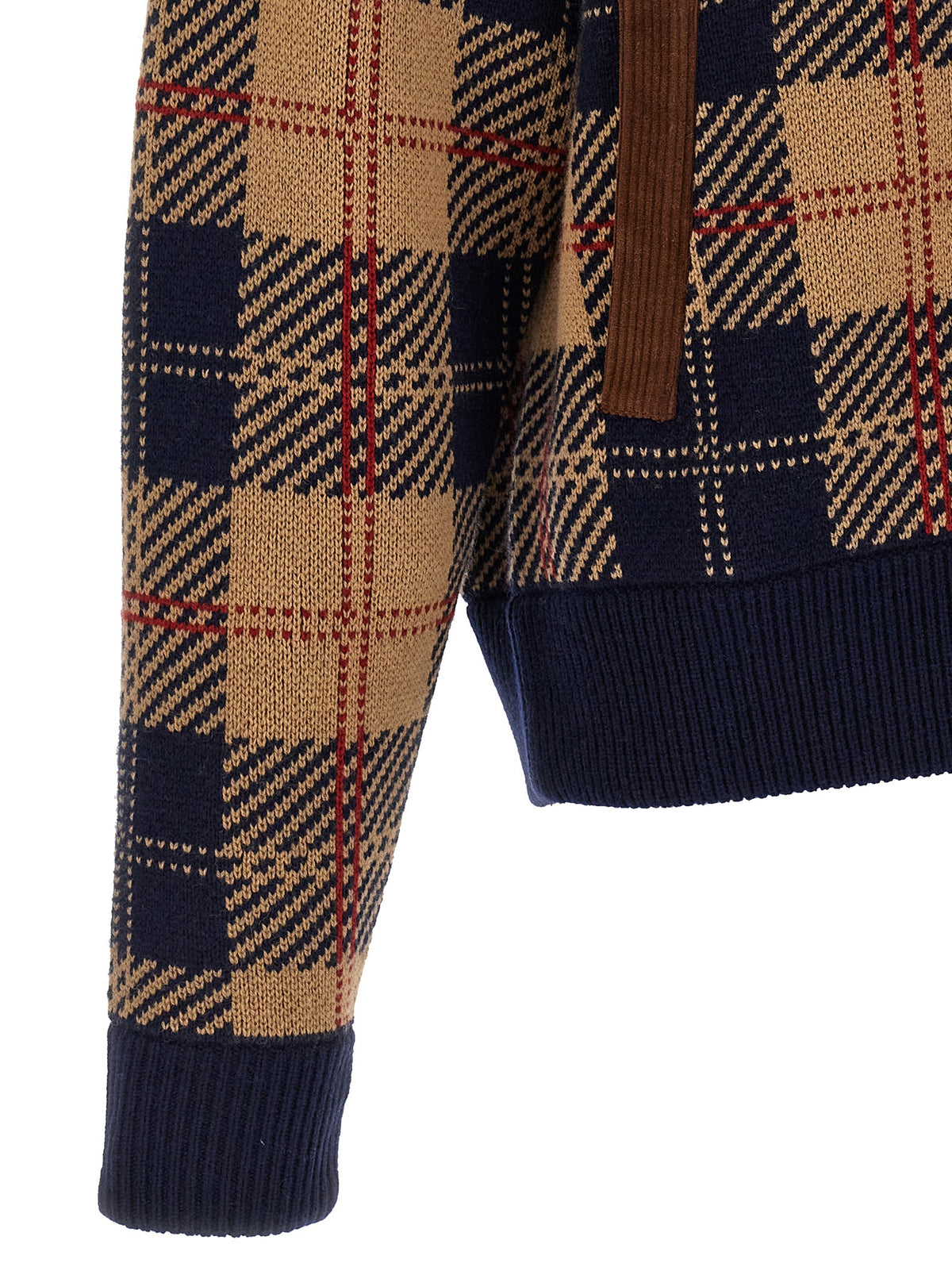 Multicolor Wool Bomber