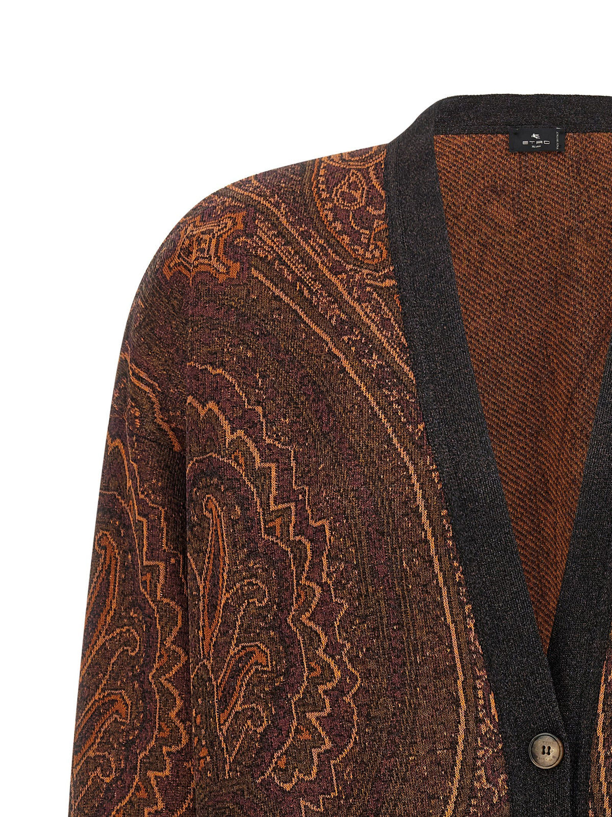 Brown Viscose Cardigan