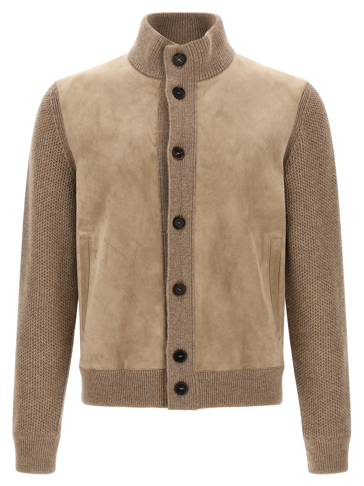 Beige Cashmere Cardigan