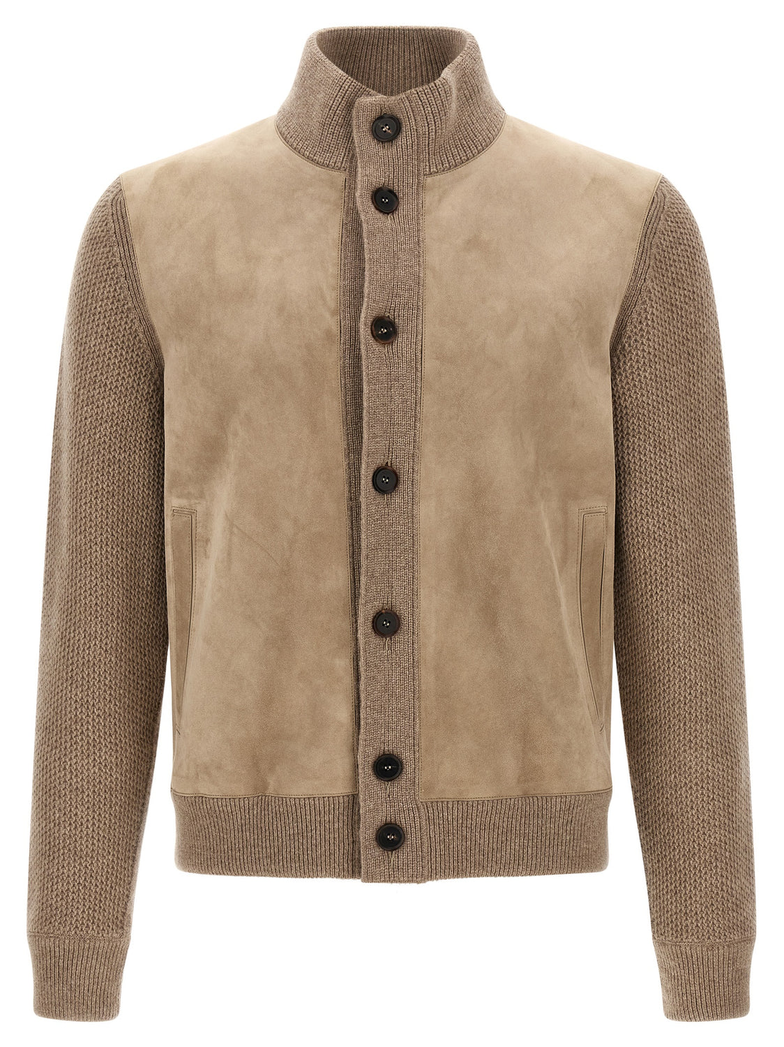 Beige Cashmere Cardigan