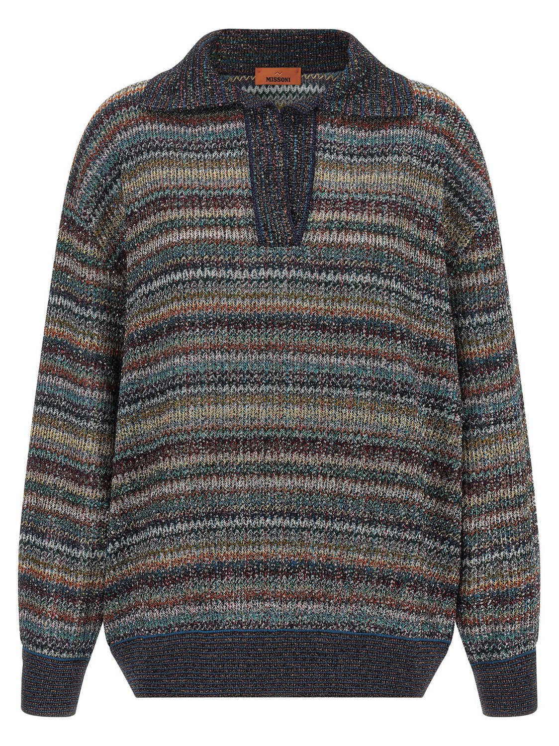 Multicolor Viscose Polo Shirt