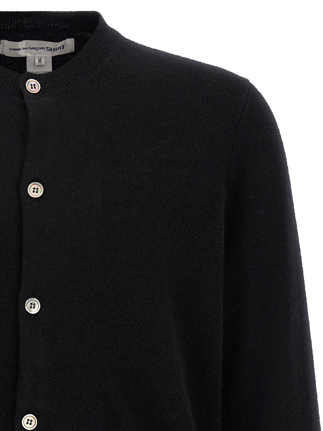 Black Wool Cardigan